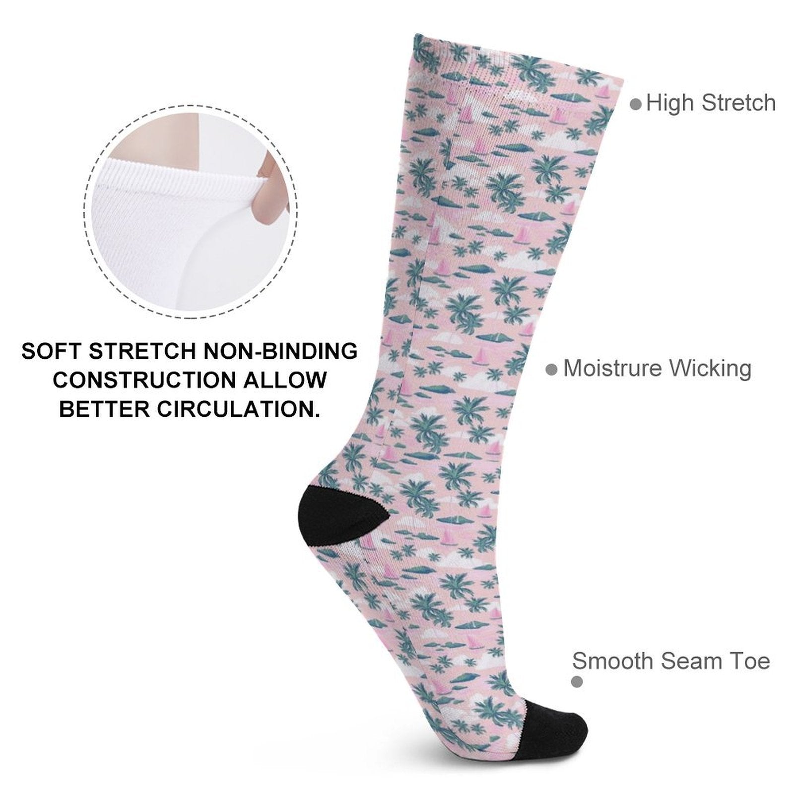Island Time Prined socks Gifts for Men Women