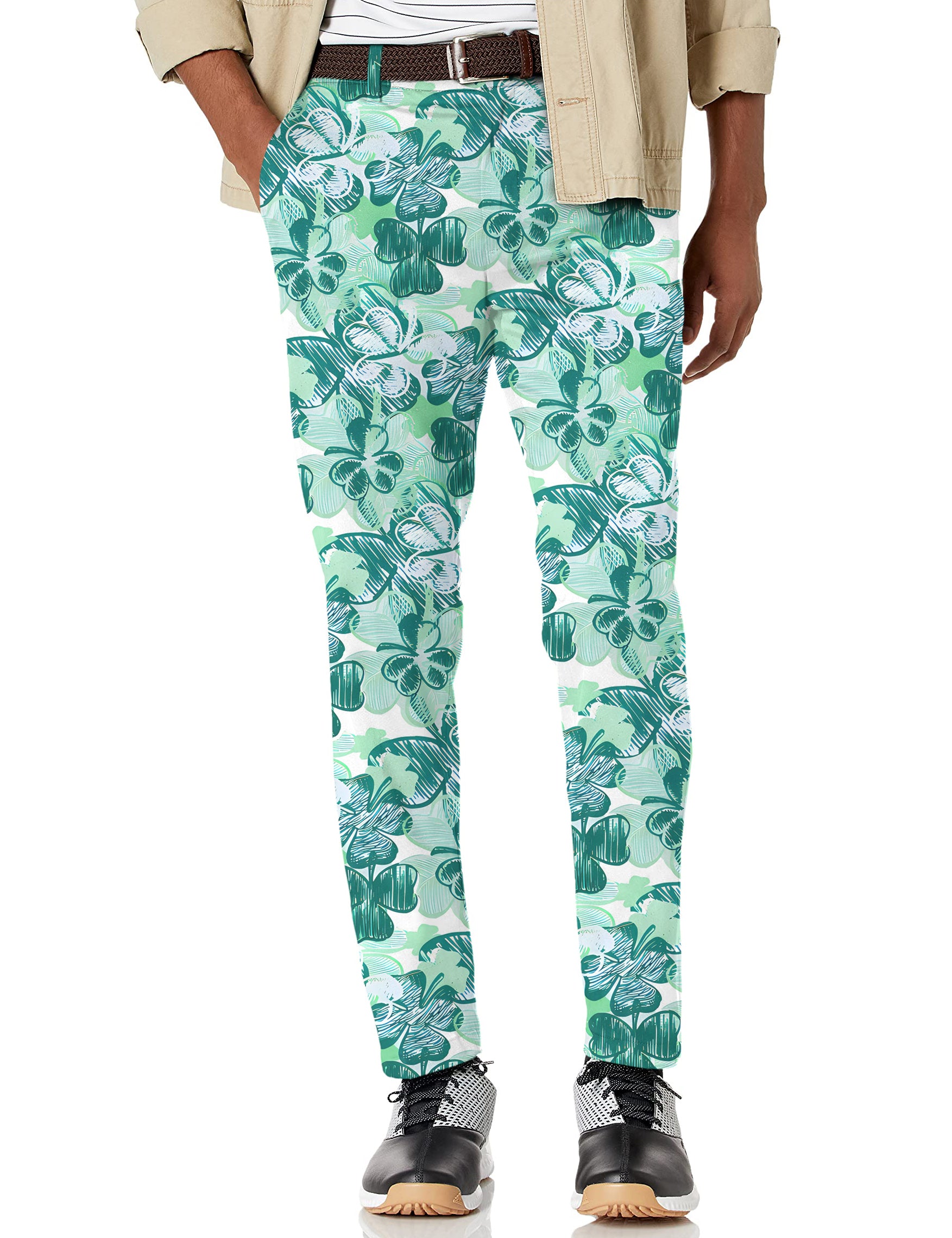 Men's Four leaf clover Stretch Golf Pants