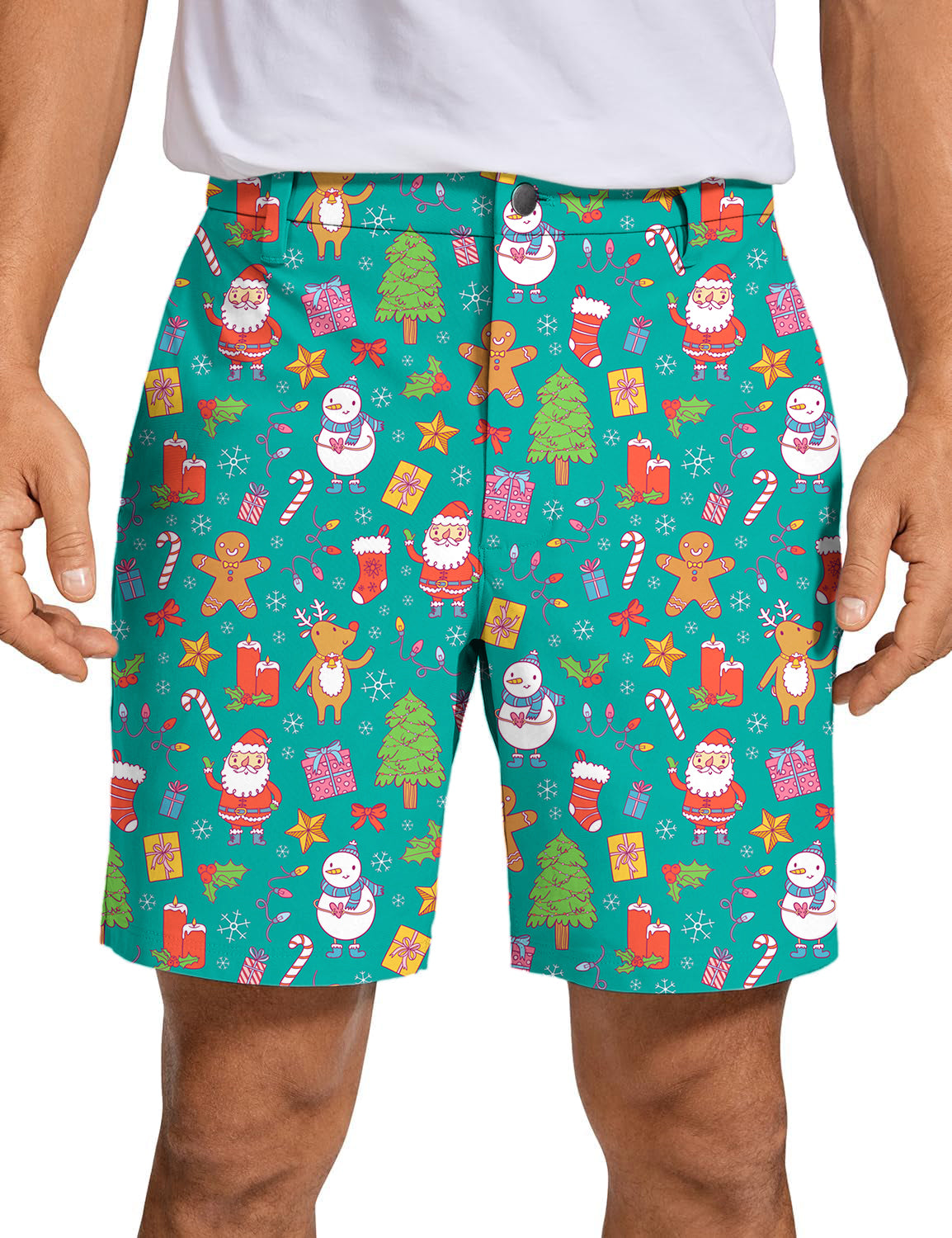 Men's Merry Christmas Golf Shorts