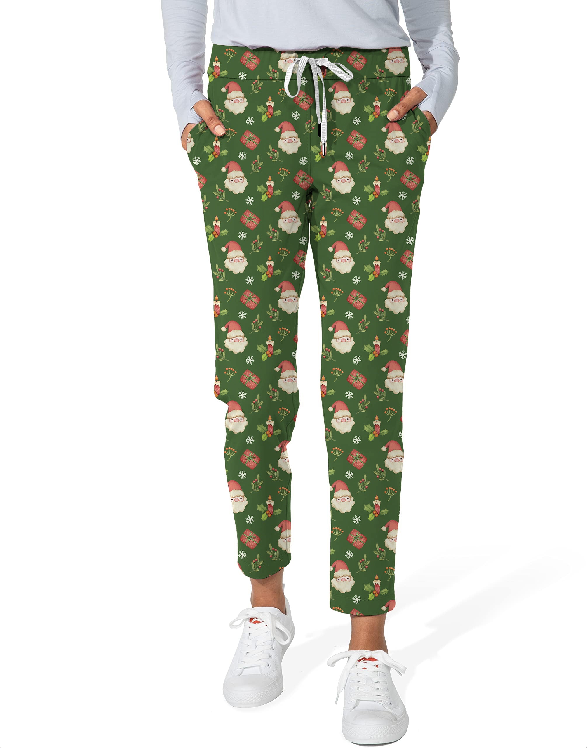 Marry Christmas-Women's 7/8 Stretch Ankle Golf Pants