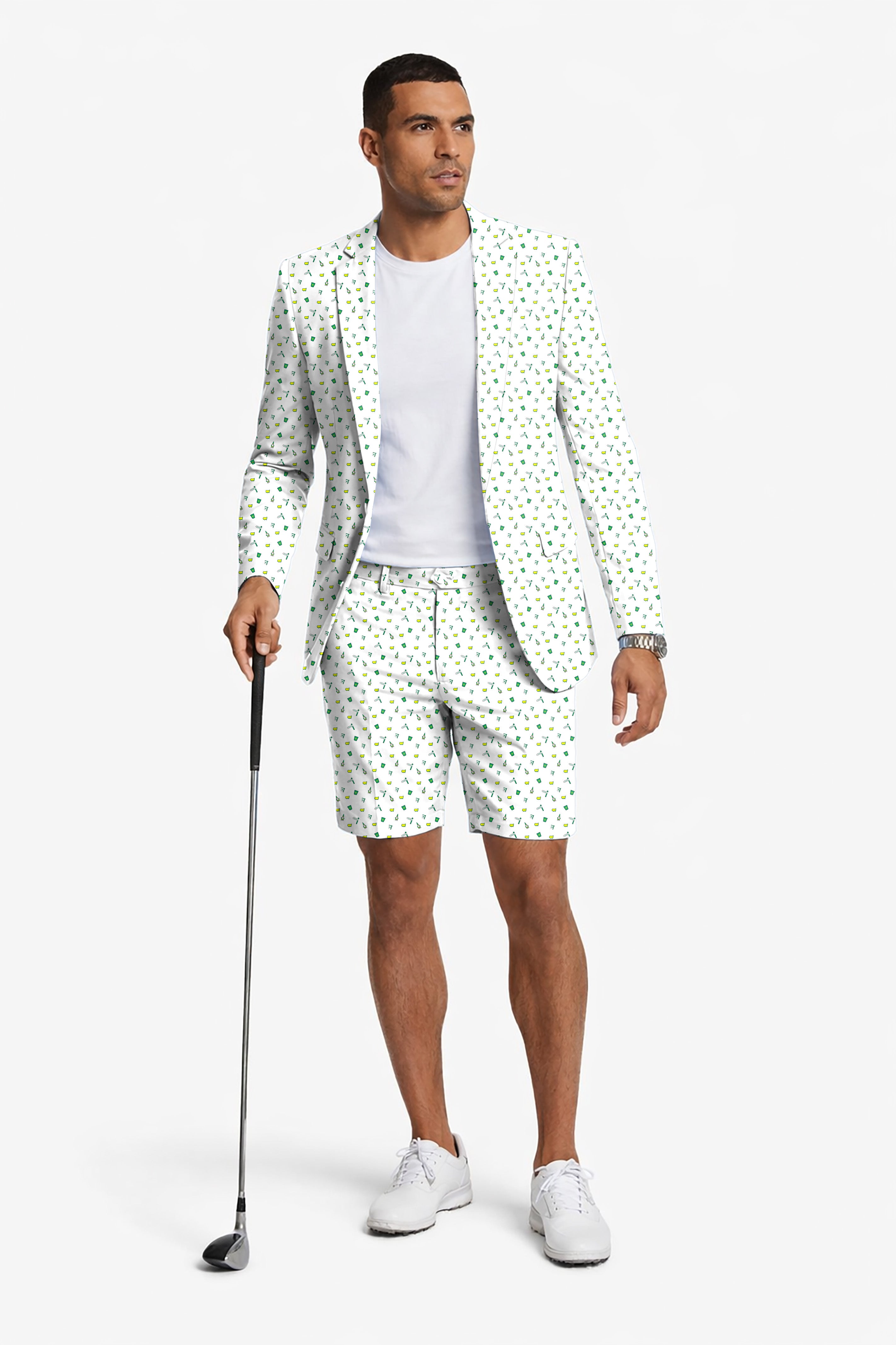 Master Lightweight Summer Men's Party Costumes-Theme Party 2pcs Suit set-Blazer Shorts