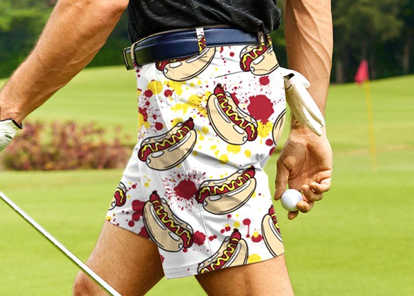 Men Hot Dog Golf Shorts