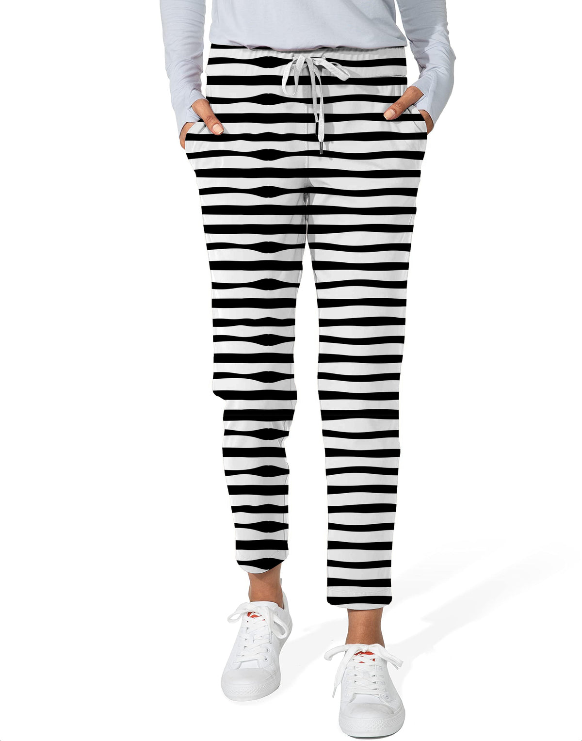 Zebra stripes Women's 7/8 Stretch Ankle Golf Pants
