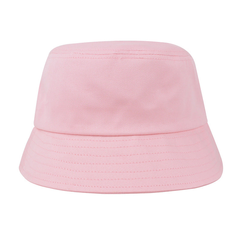 Pink customized embroidered name bucket hat for golf and casual wear