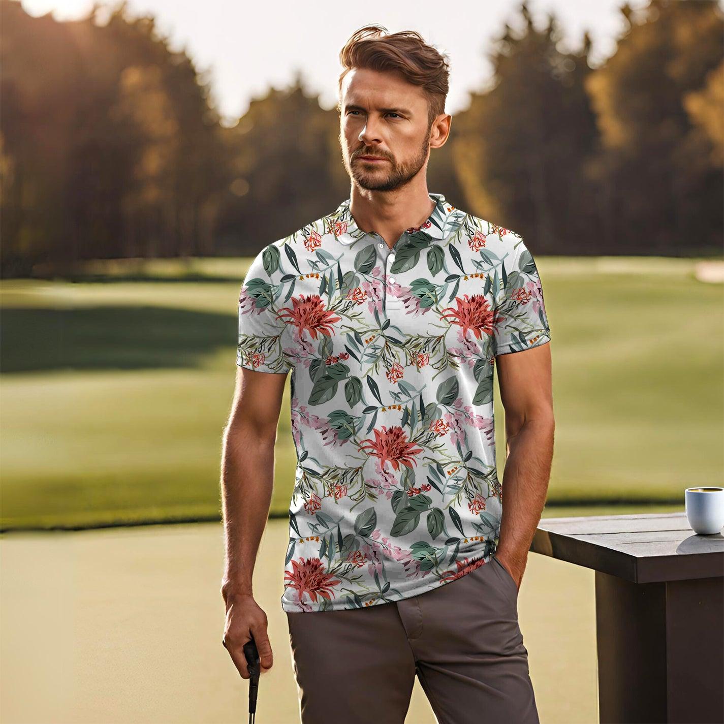 Daisy Flower mens Polo