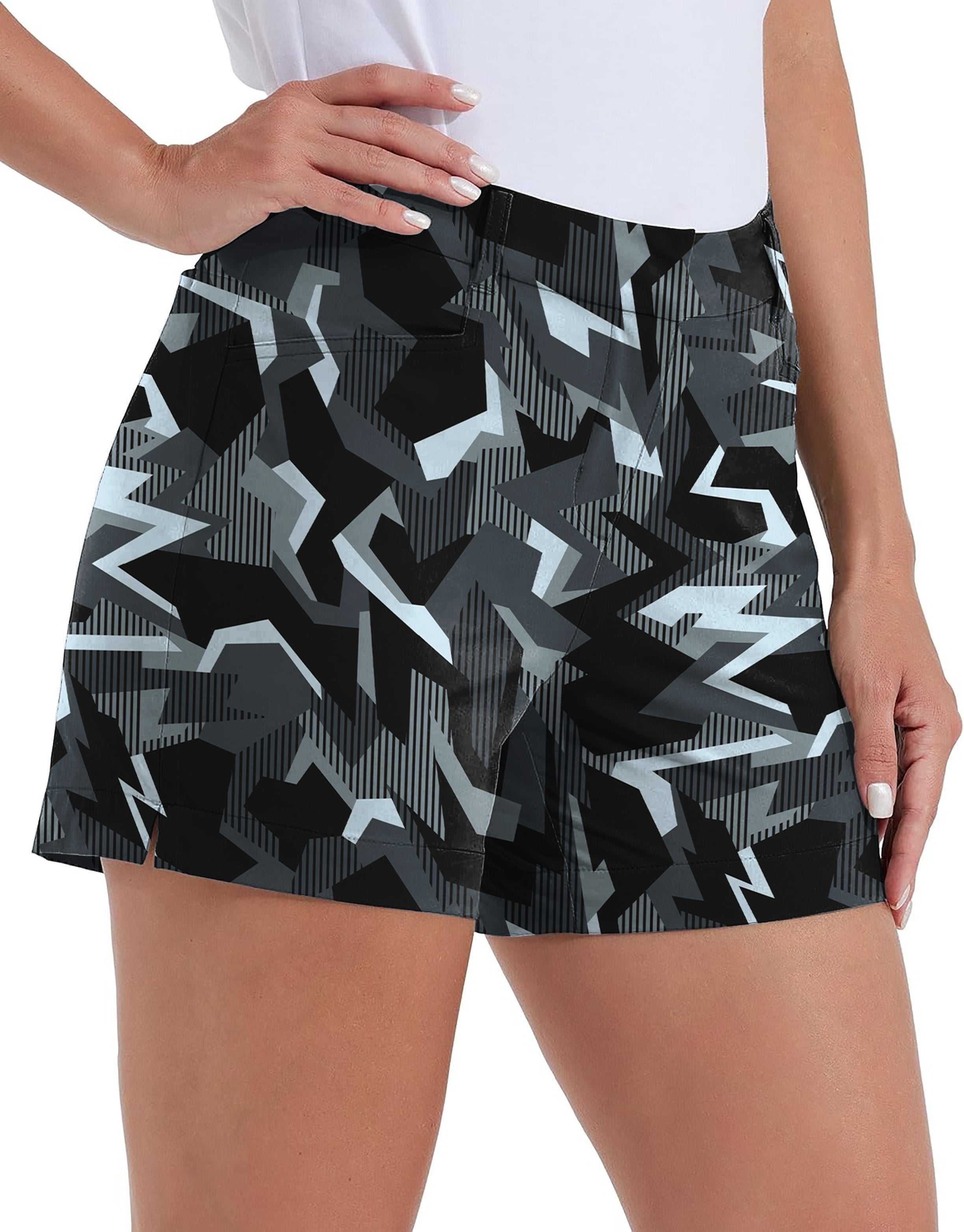Graphite Glitch Polo Own Logo 4.5/7/10 Golf Shorts Quick-Drying Woman Outdoor Casual Shorts With Pockets Waterproof