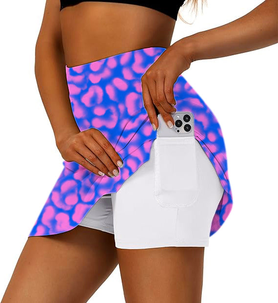 Women's Space Aura Golf Skirts Inner Shorts Pocket