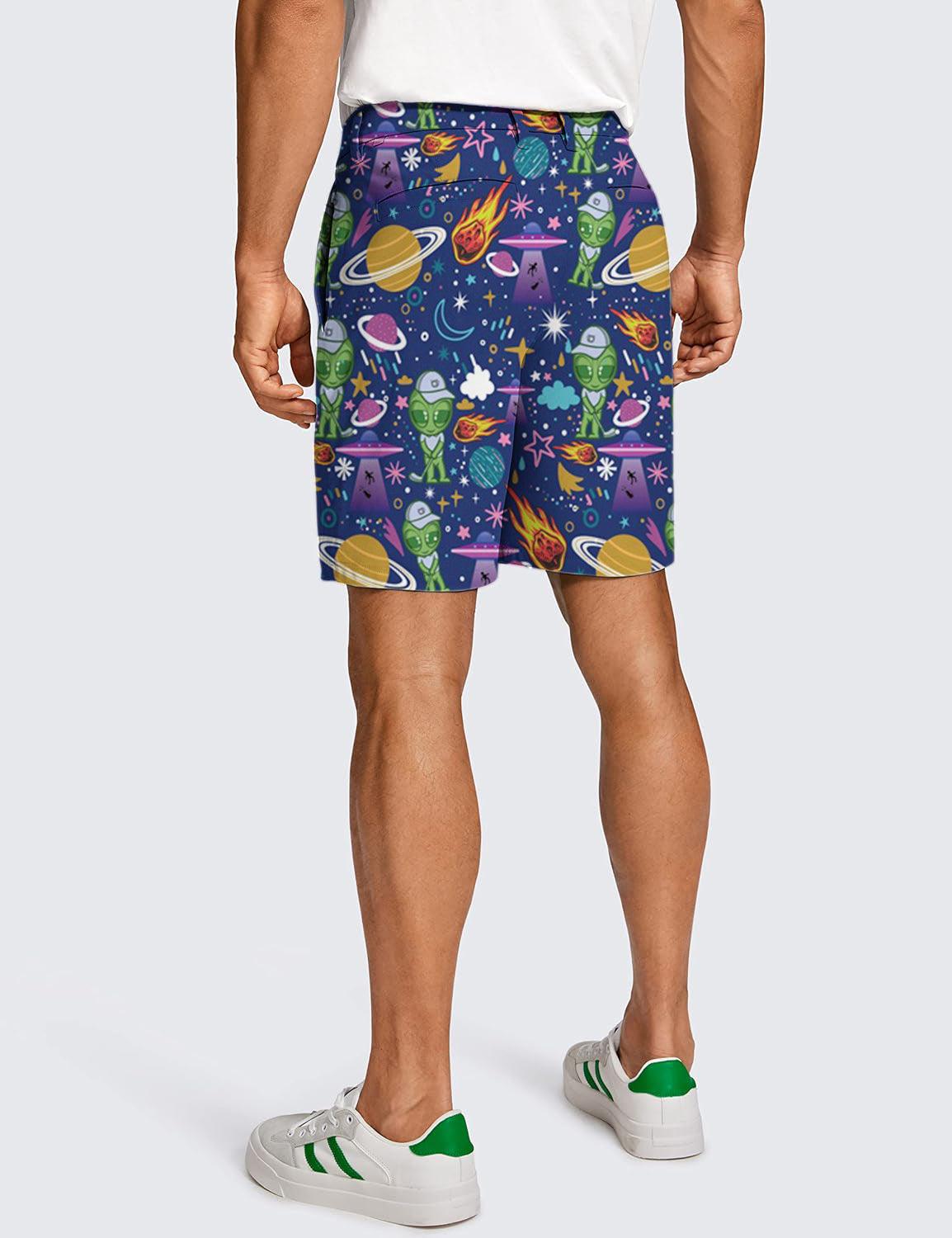 Men Alien Army Golf Shorts