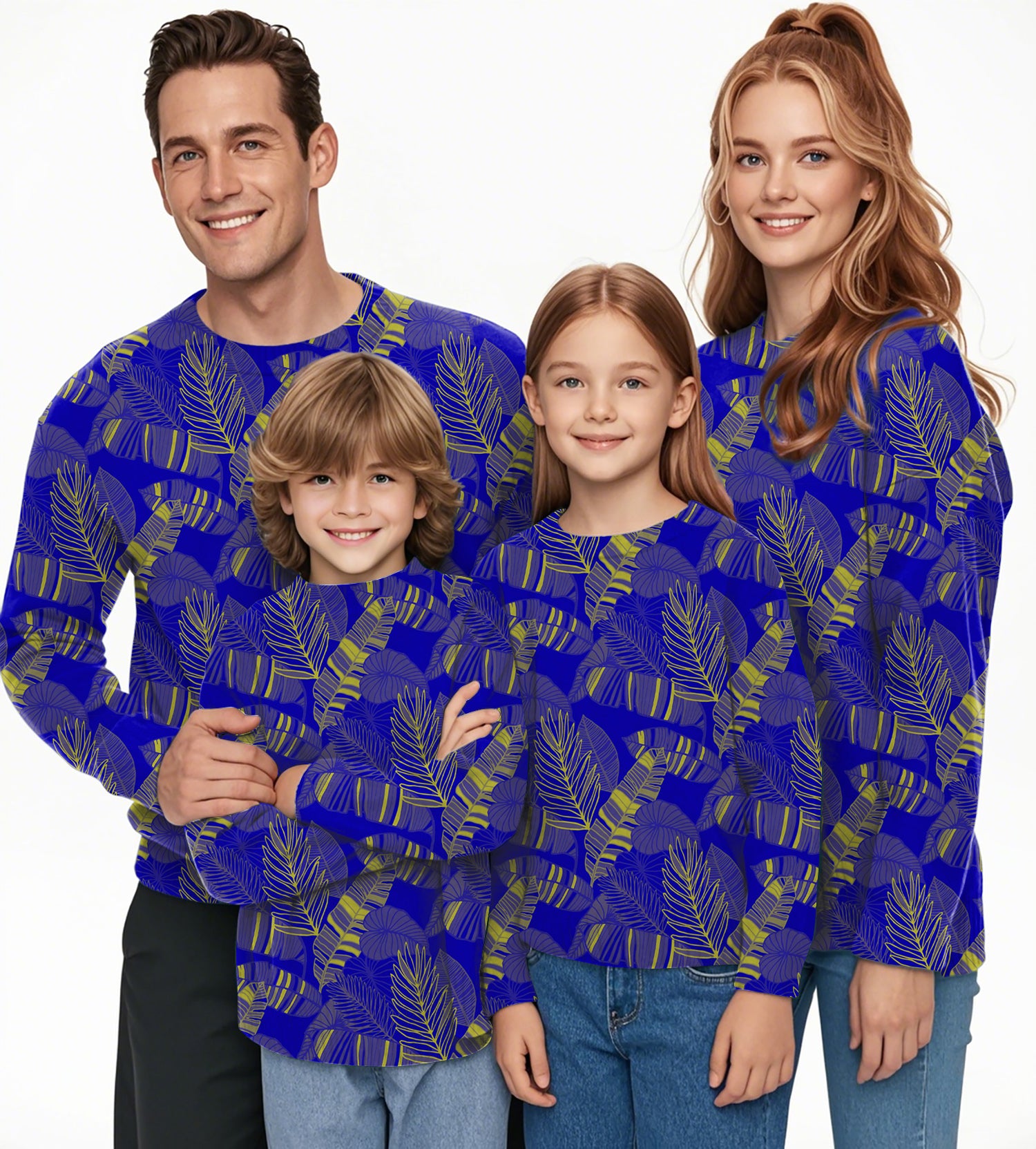palms yellow Crewneck Pullover Ugly Sweater Men Women boy girl family