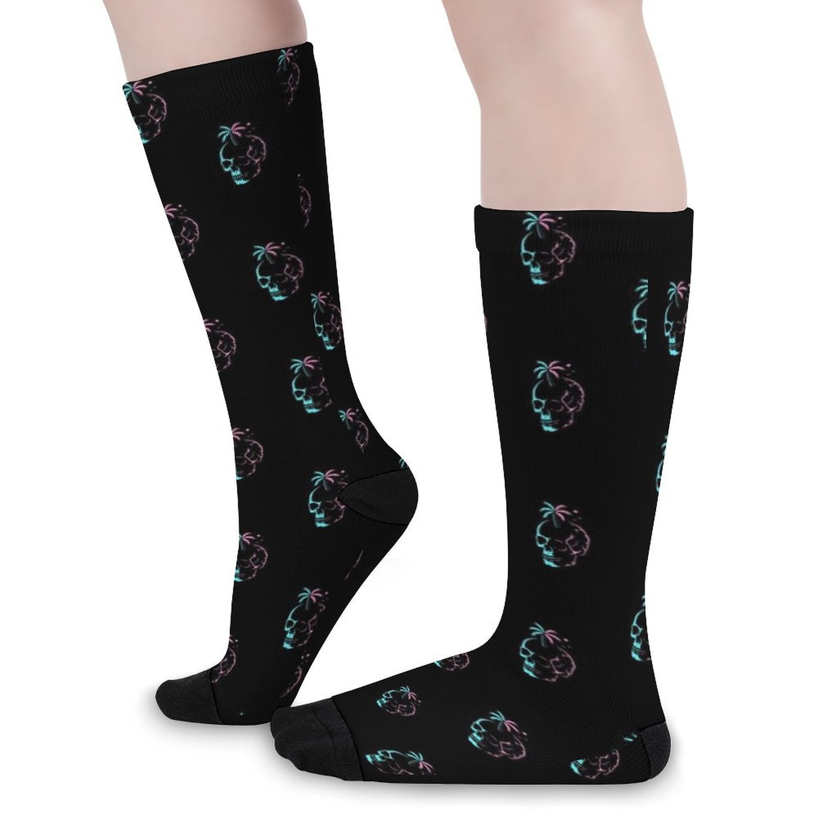 Palm Skulls Prined socks Gifts for Men Women