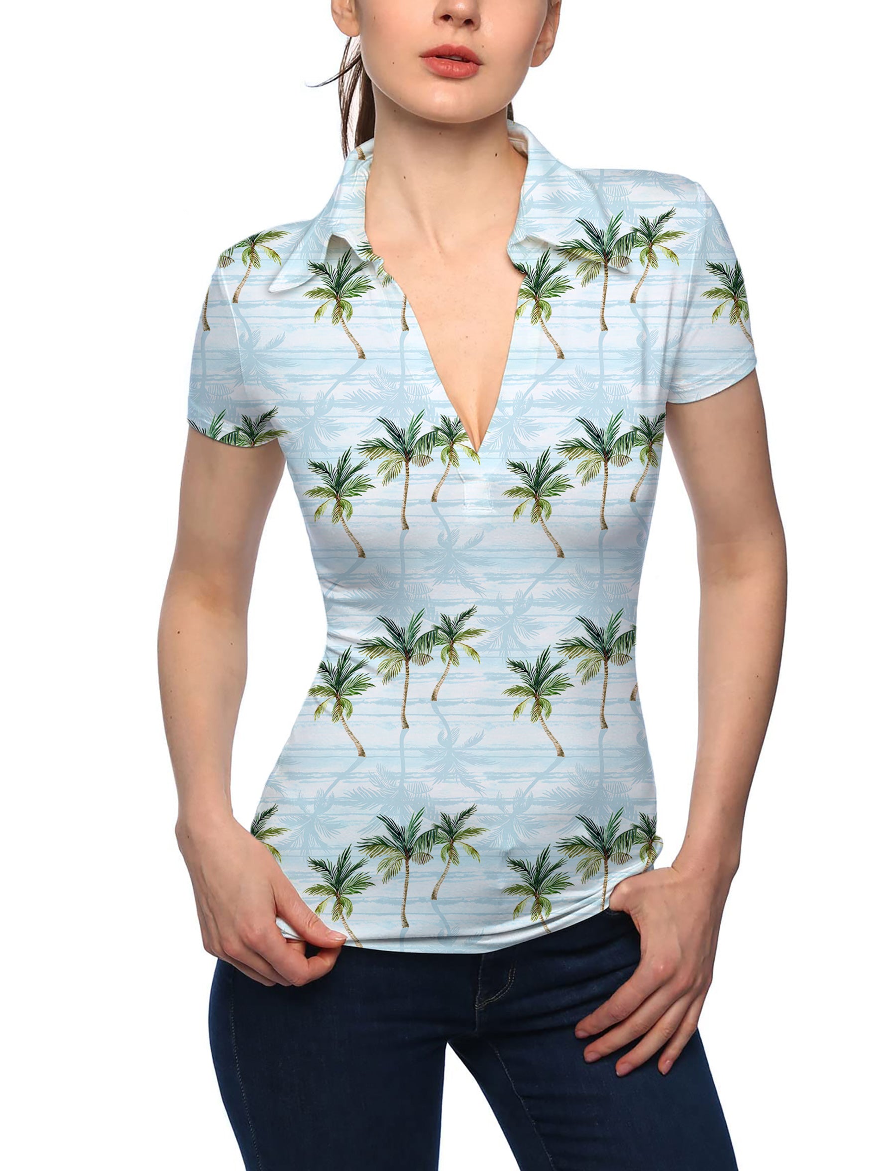 Women's Makani Olu Olu V Neck Golf Polo