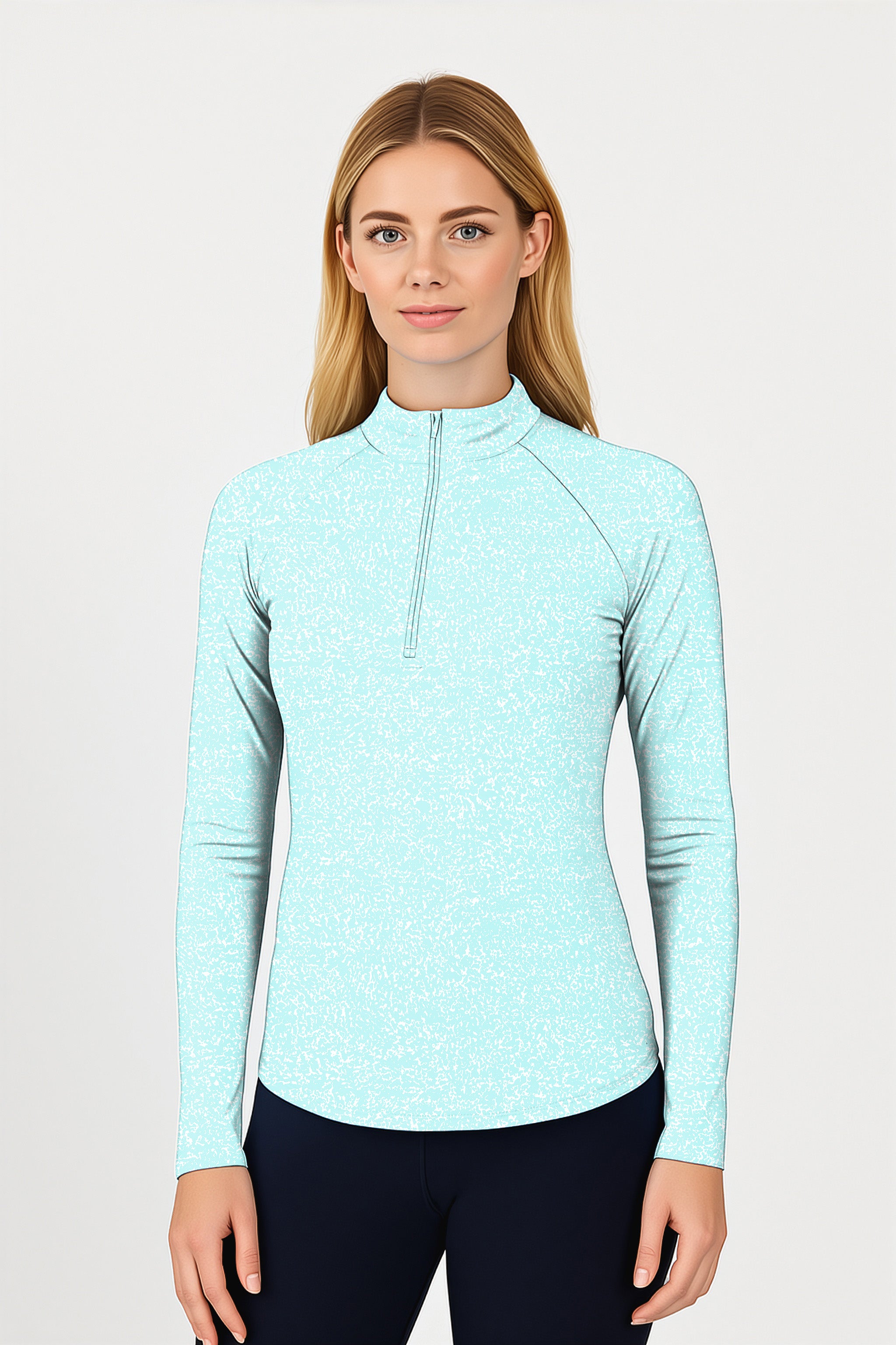 Aqua Breeze Women's Golf Active 3/4 Zip Top