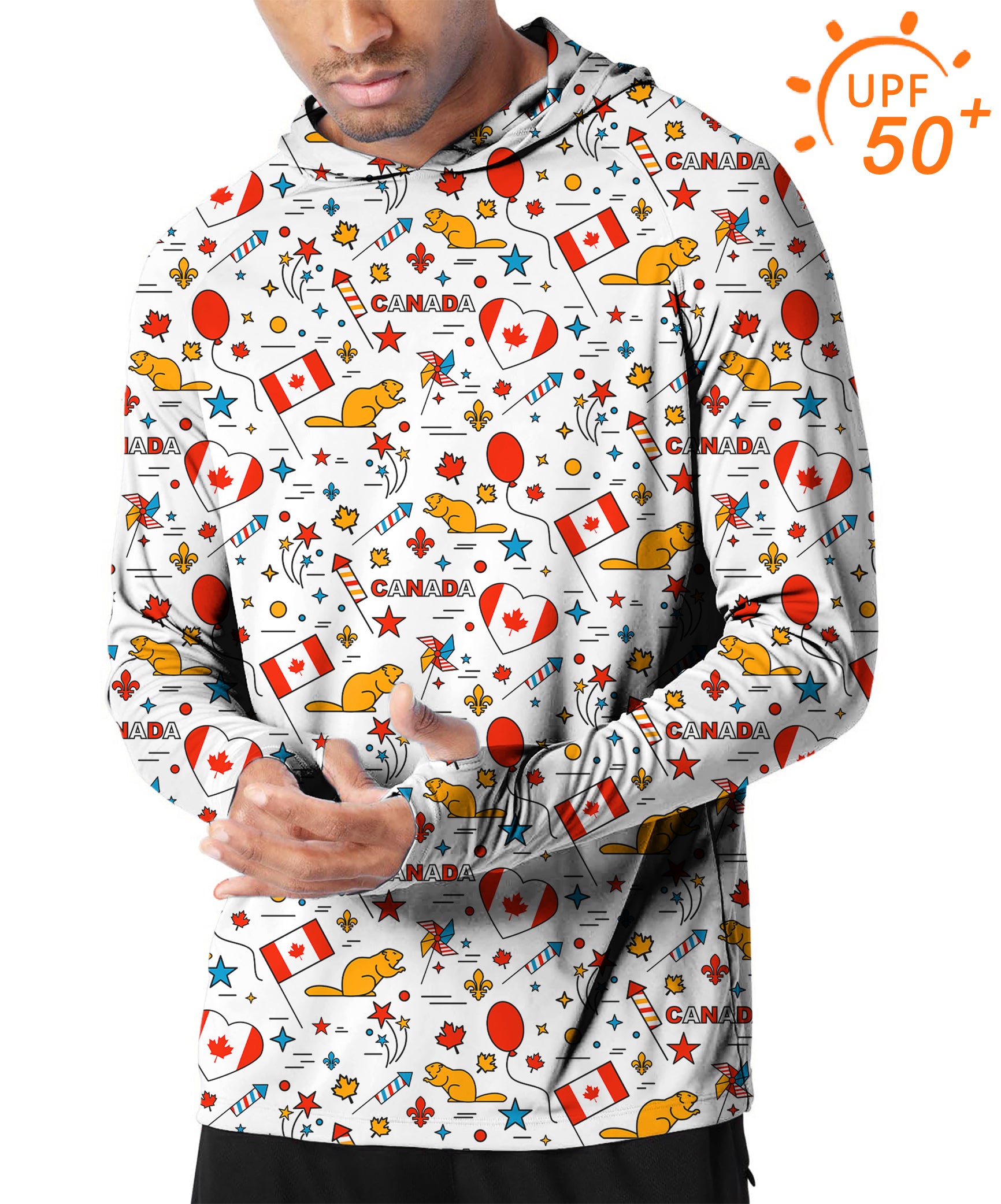 Men's Outdoor Canadian Balloon Squirrel Golf Sun Protection Slim Fit  hoodies