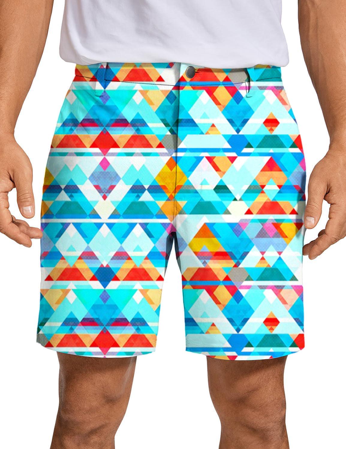 Men Hipster seamless pattern Golf Shorts