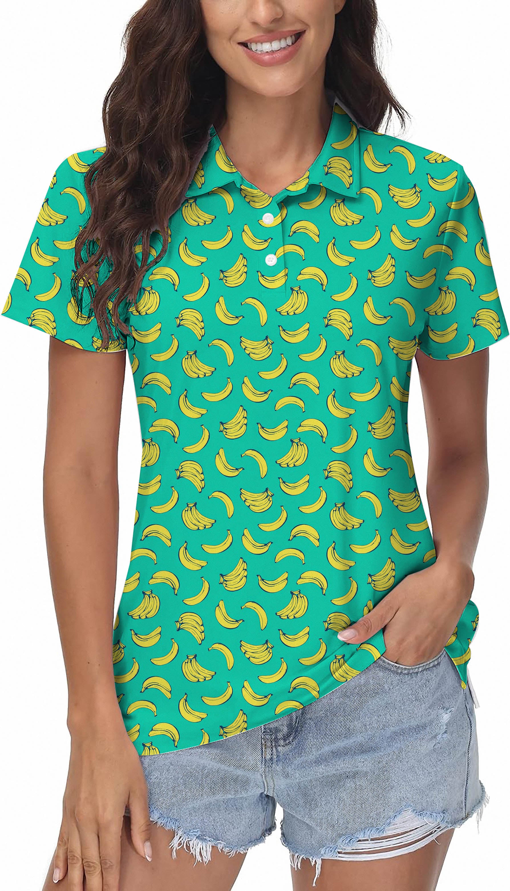 Women's Banana Summer Golf Polo