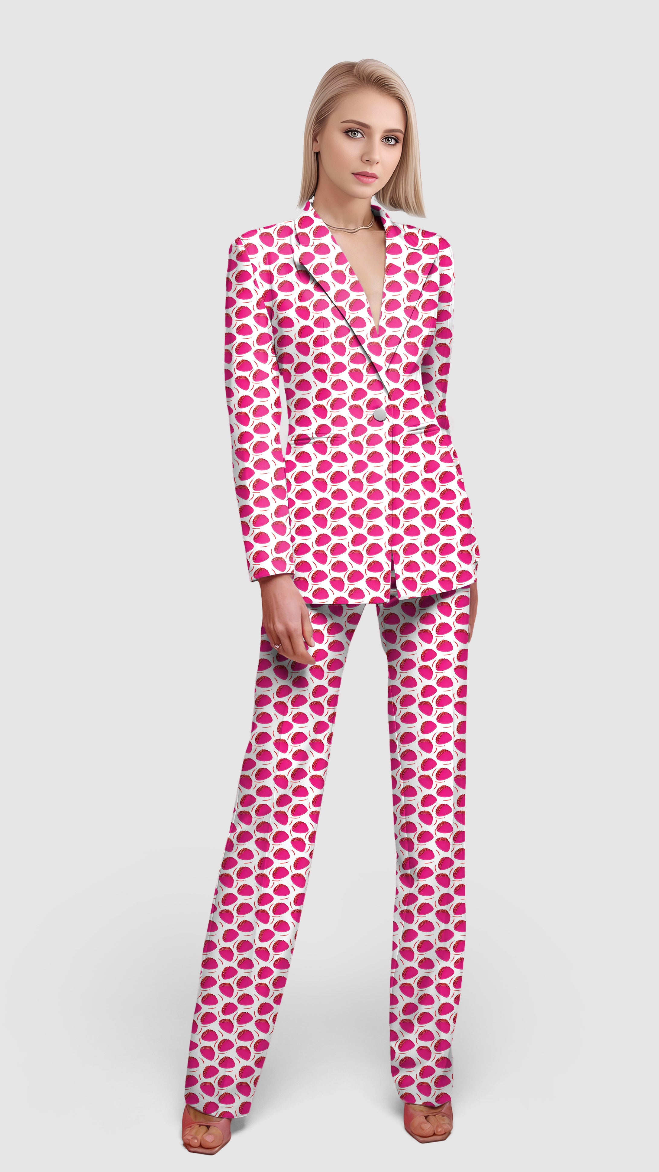 TACO TUESDAY-Women's Blazer Casual Work Office Blazer Suit set