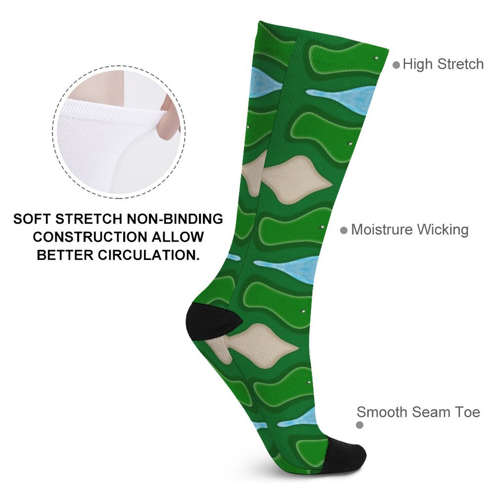 golf course Prined socks Gifts for Men Women