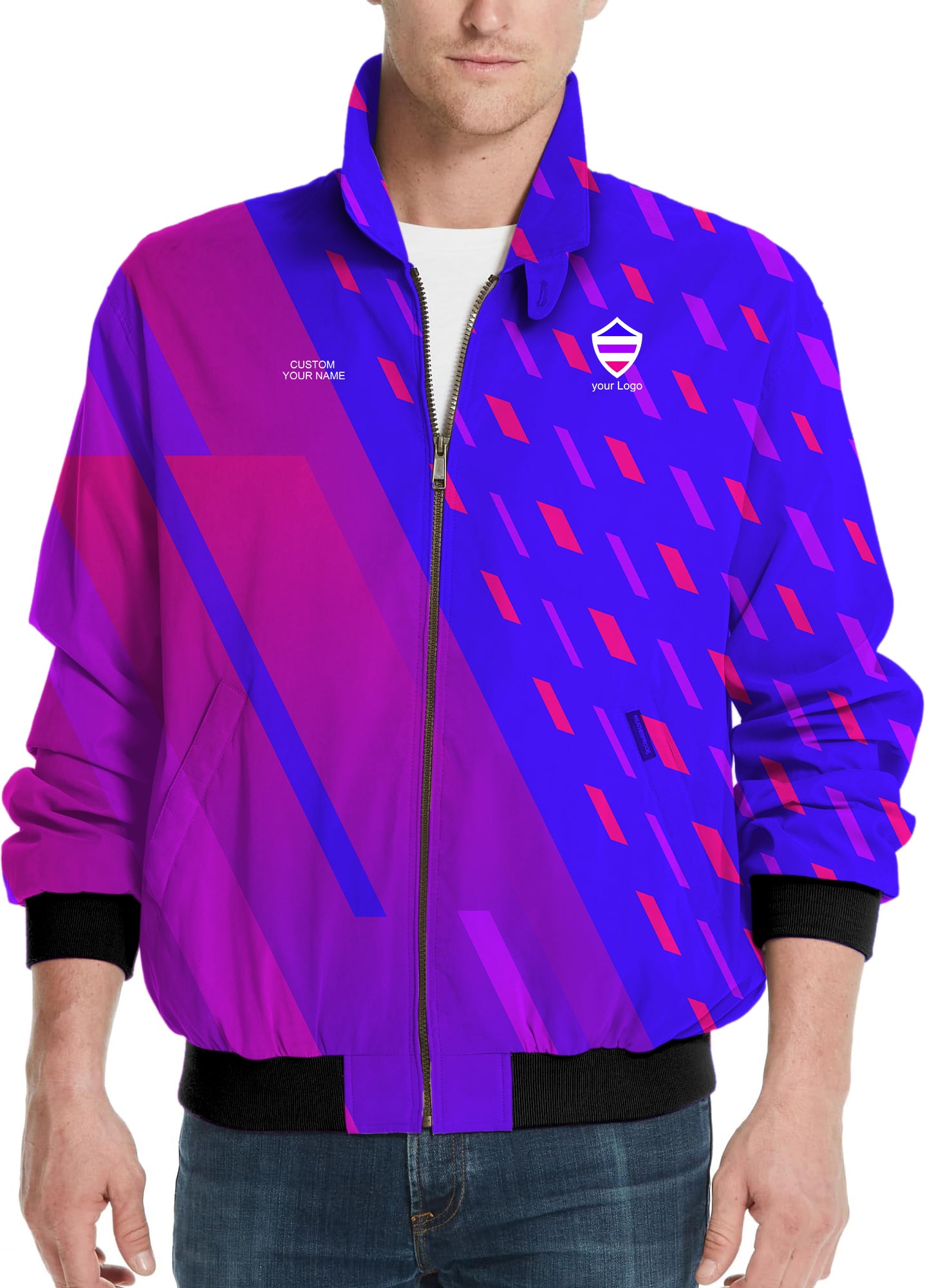 blue purple pink sport Team-Men's Golf Windbreaker Light Jacket