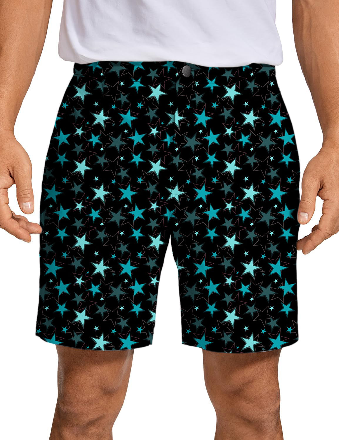 Men's neon star Golf Shorts