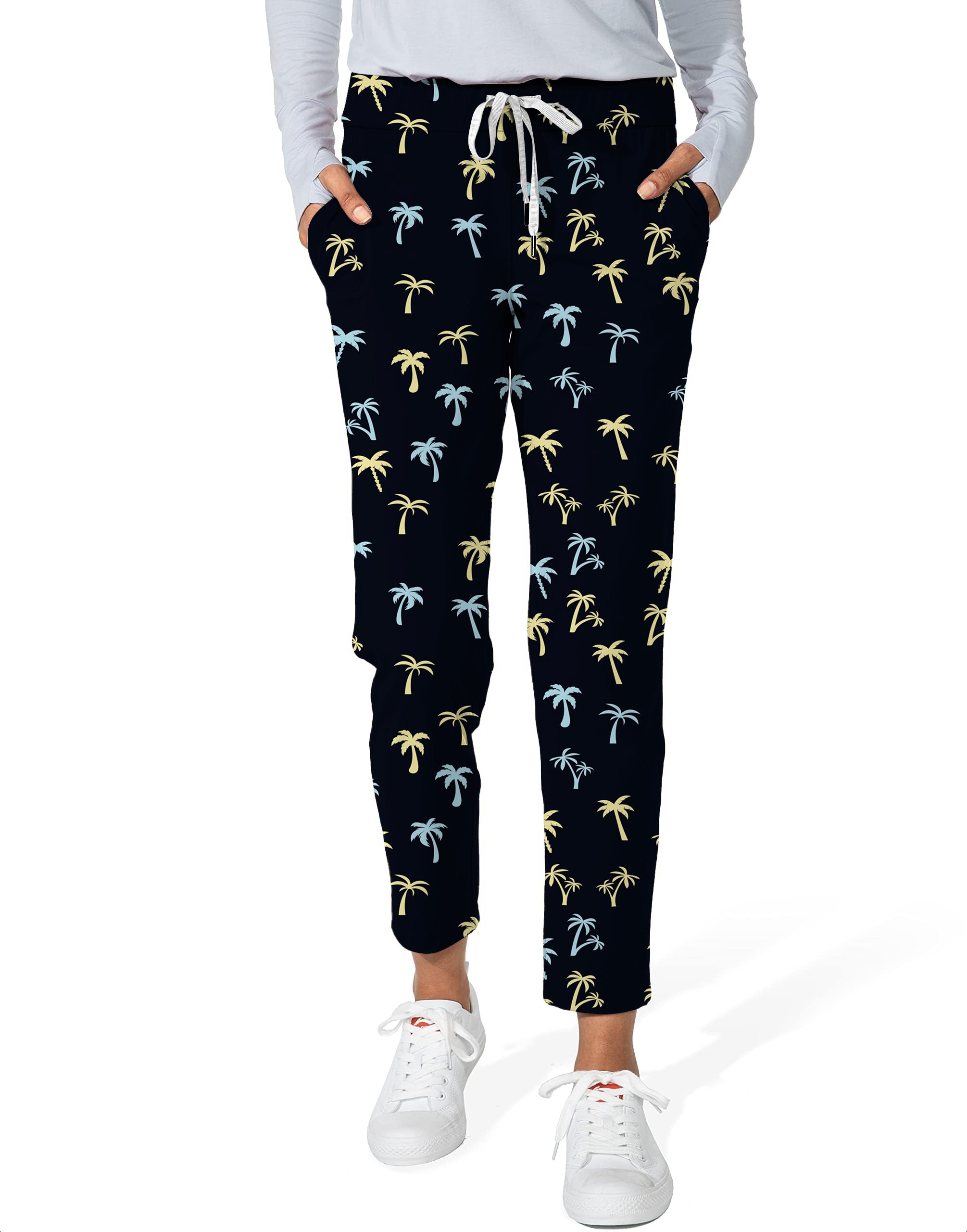 Coconut Palms-Women's 7/8 Stretch Ankle Golf Pants