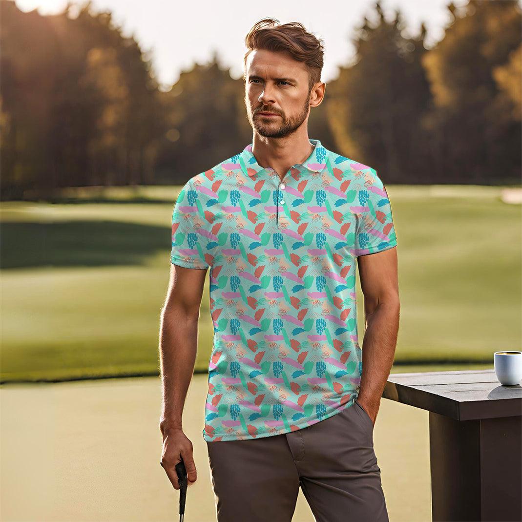 Men's Graffiti golf polo