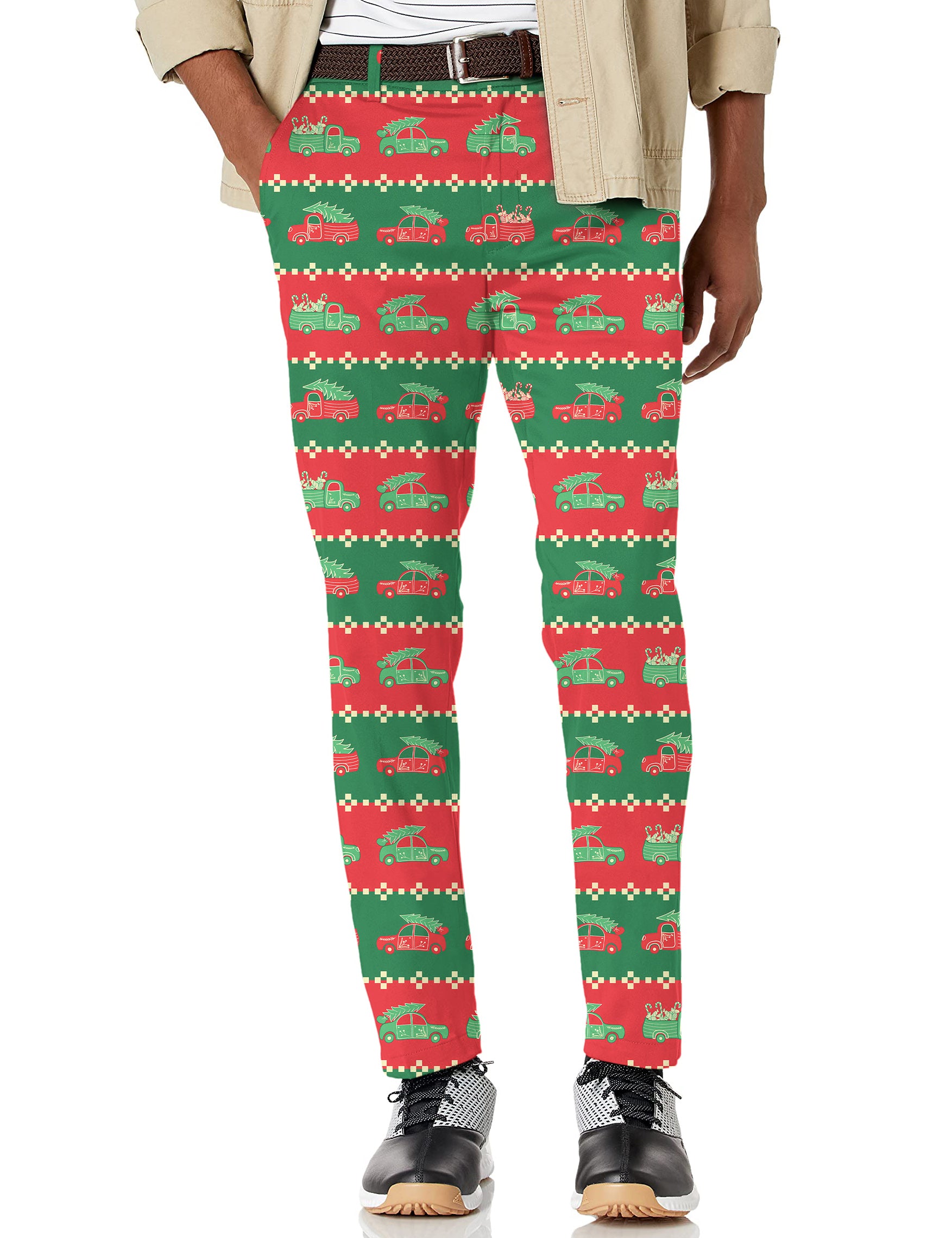 Men's Truck Christmas Gift Stretch Golf pants trousers