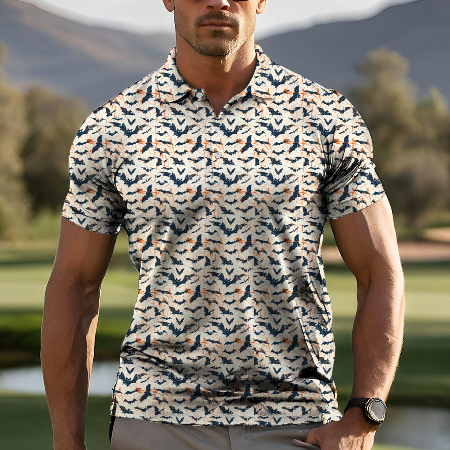 Men's Bat Cave golf polo