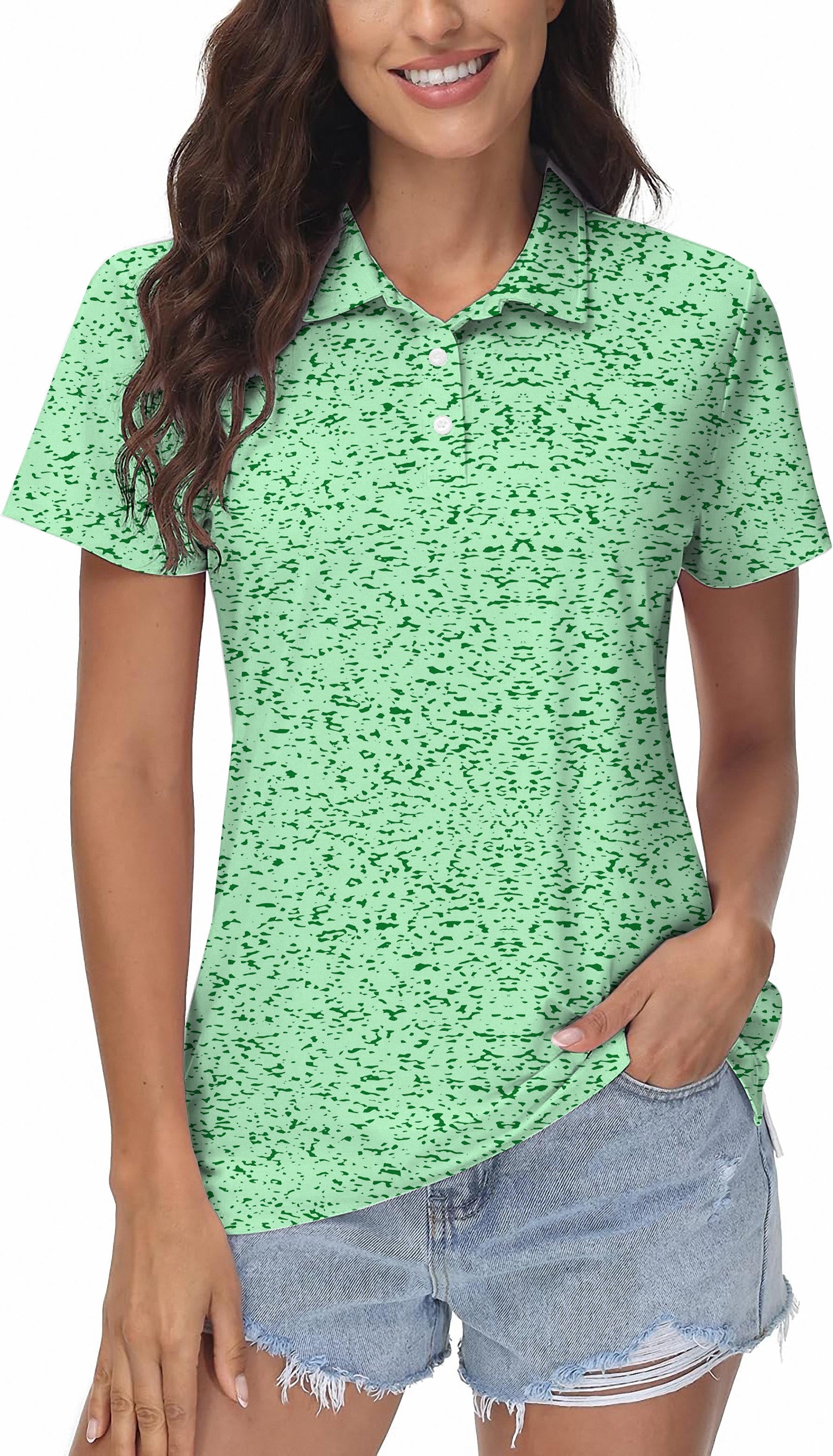 Women's Graffiti Greens Golf Polo