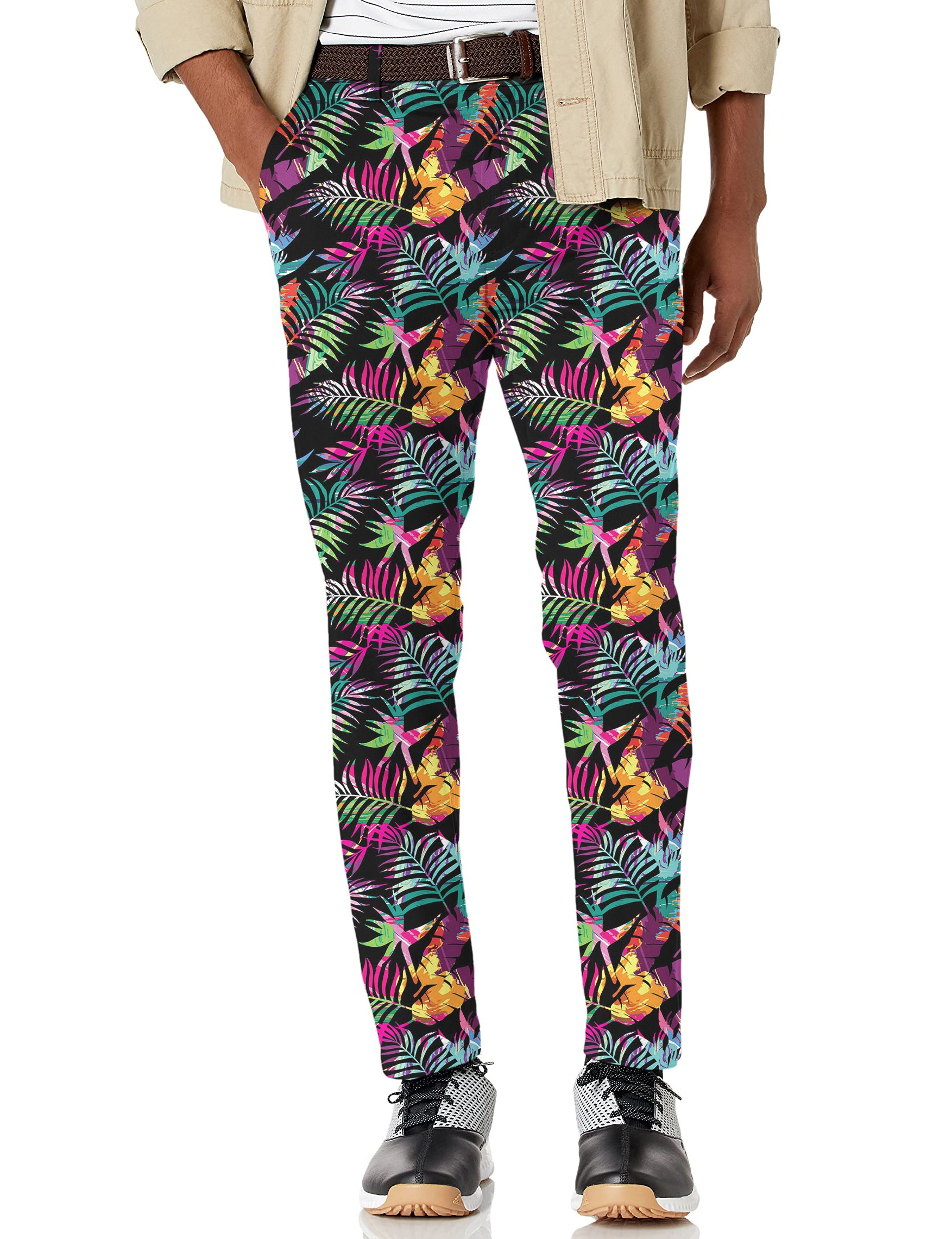 Men's Palm tree Stretch Golf Pants