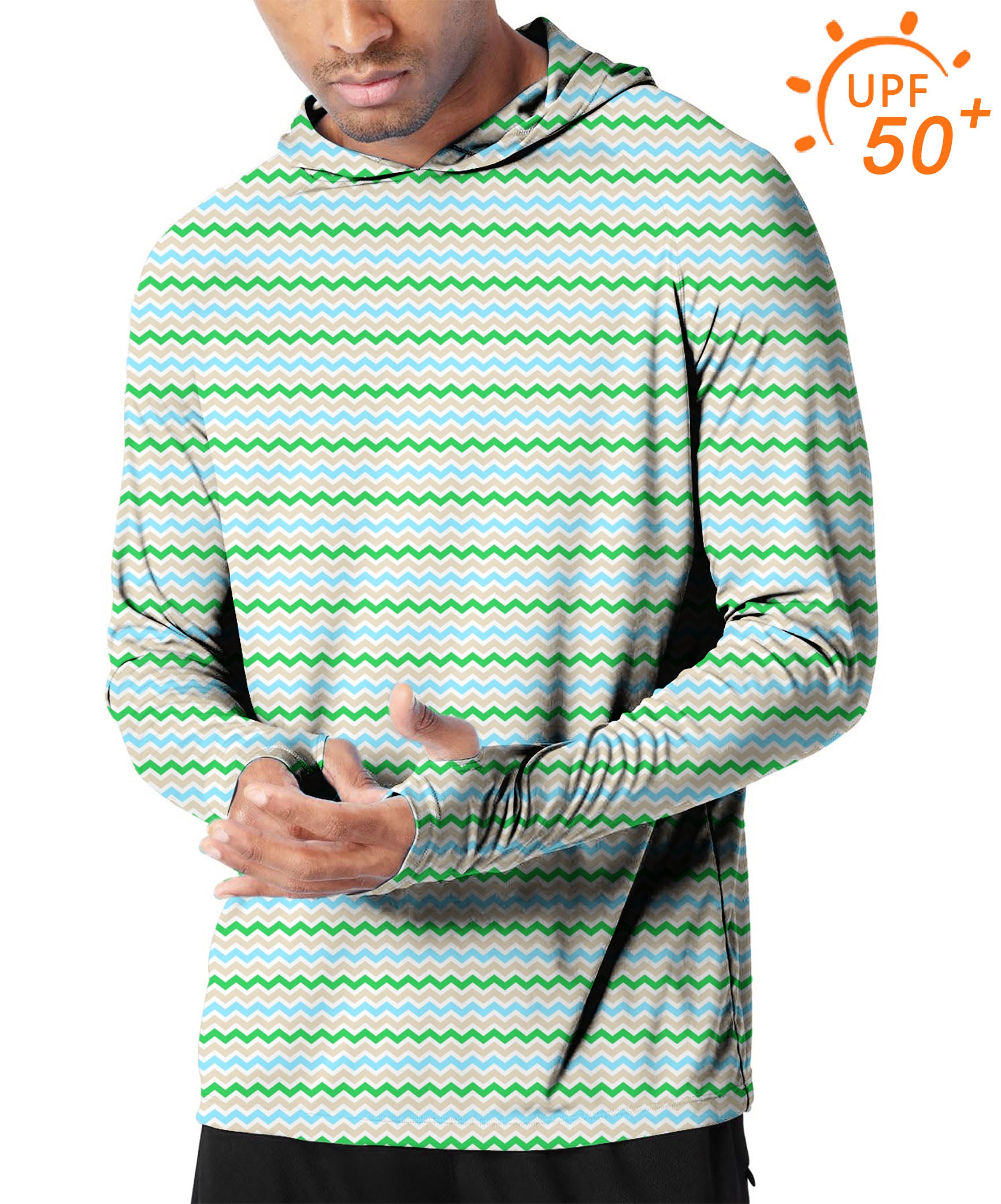 Men's Outdoor Wave Golf Sun Protection Slim Fit hoodies