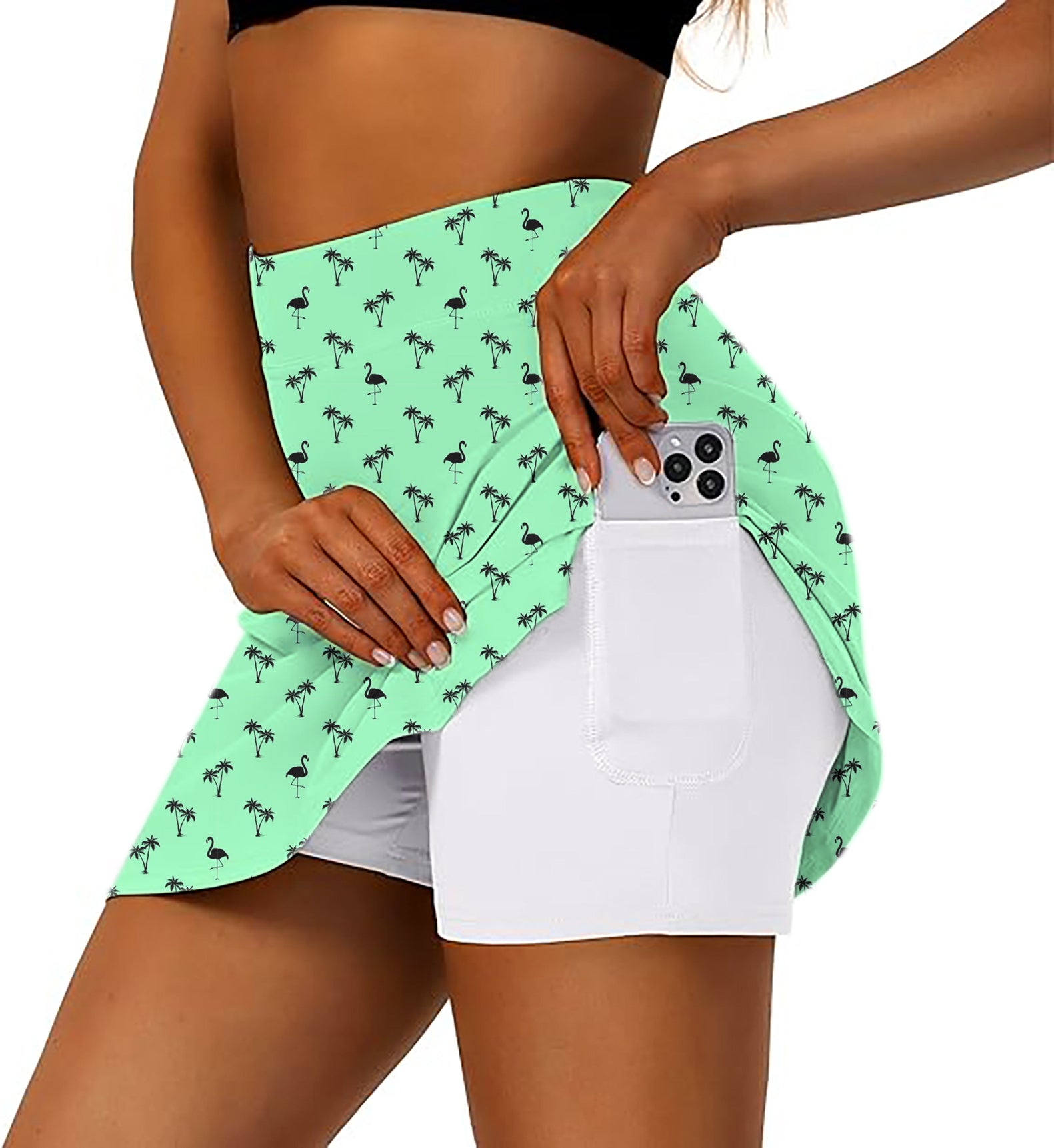 Mint Mingo Women's Athletic Golf Skorts Flared Skirts