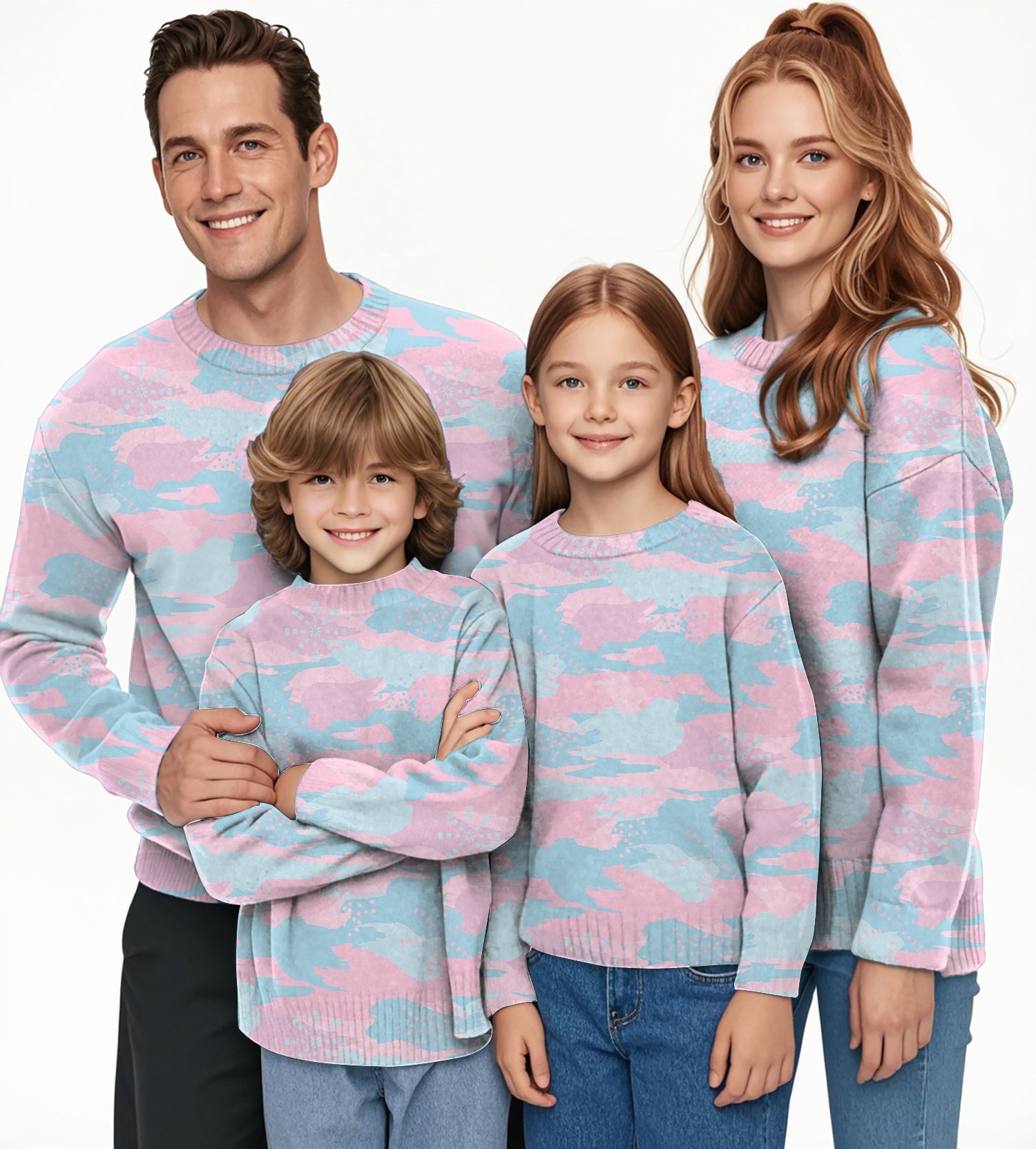 URBAN INSPIRED Crewneck Pullover Ugly Sweater Men Women boy girl family