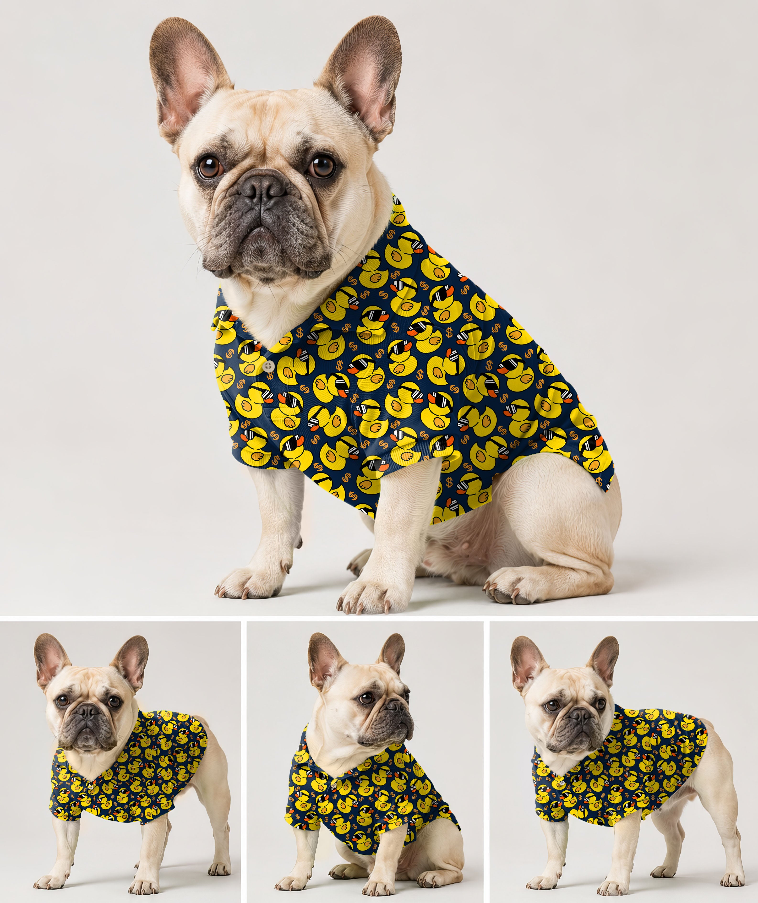 Dog's Yellow duck Golf Polo