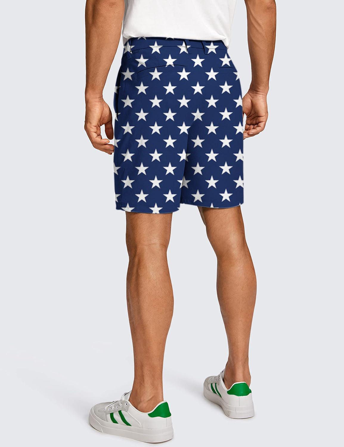 Men Proud Stars Golf Shorts