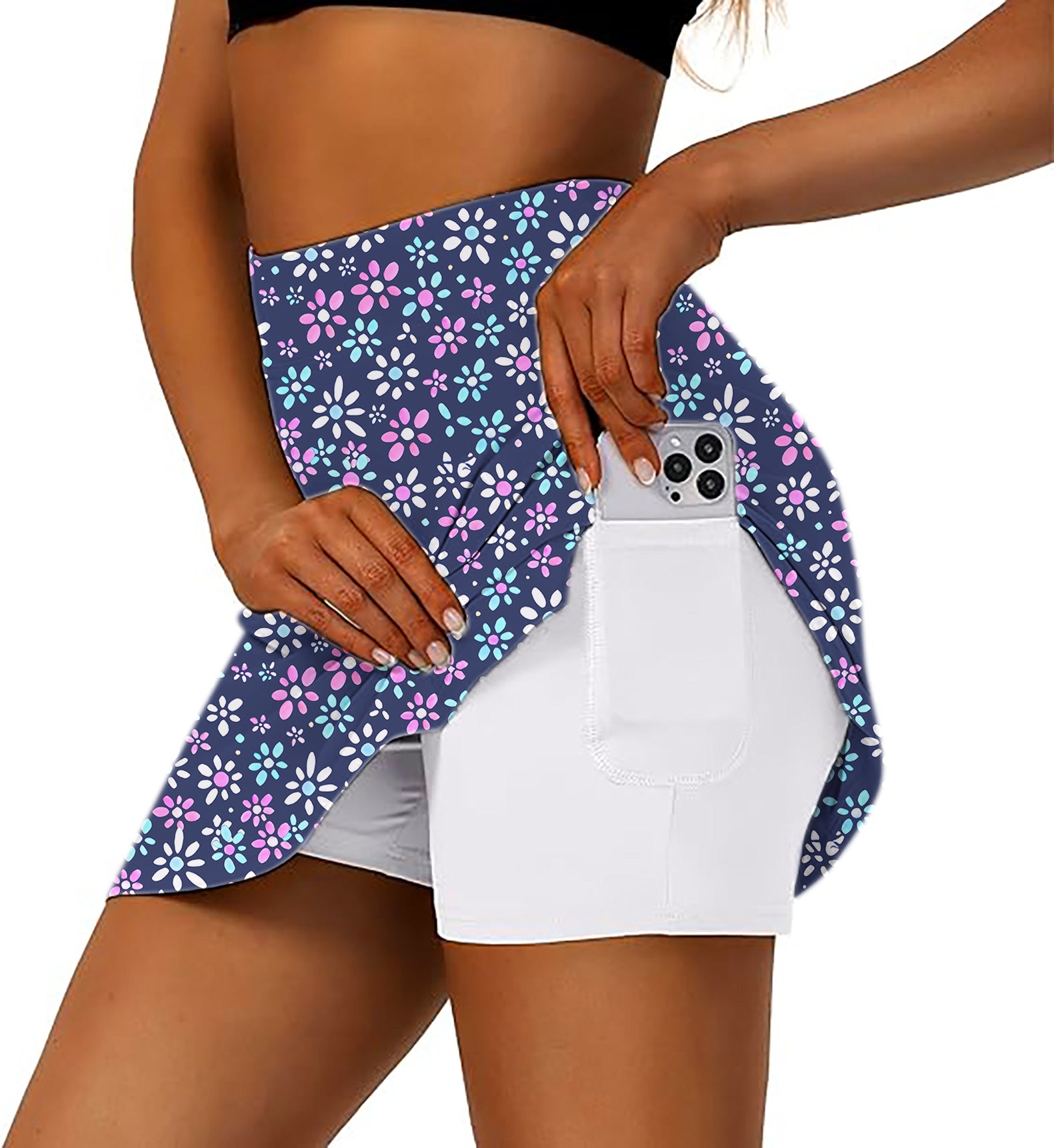 Daisy Daze Women's Athletic Golf Skorts Flared Skirts