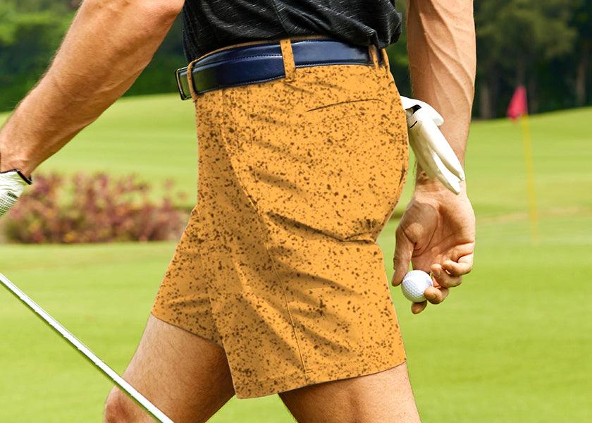 Men grange seamless Golf Shorts