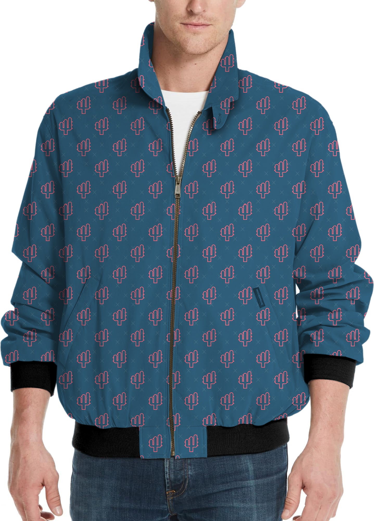 Cool Cactus-Men's Golf Windbreaker Light Jacket