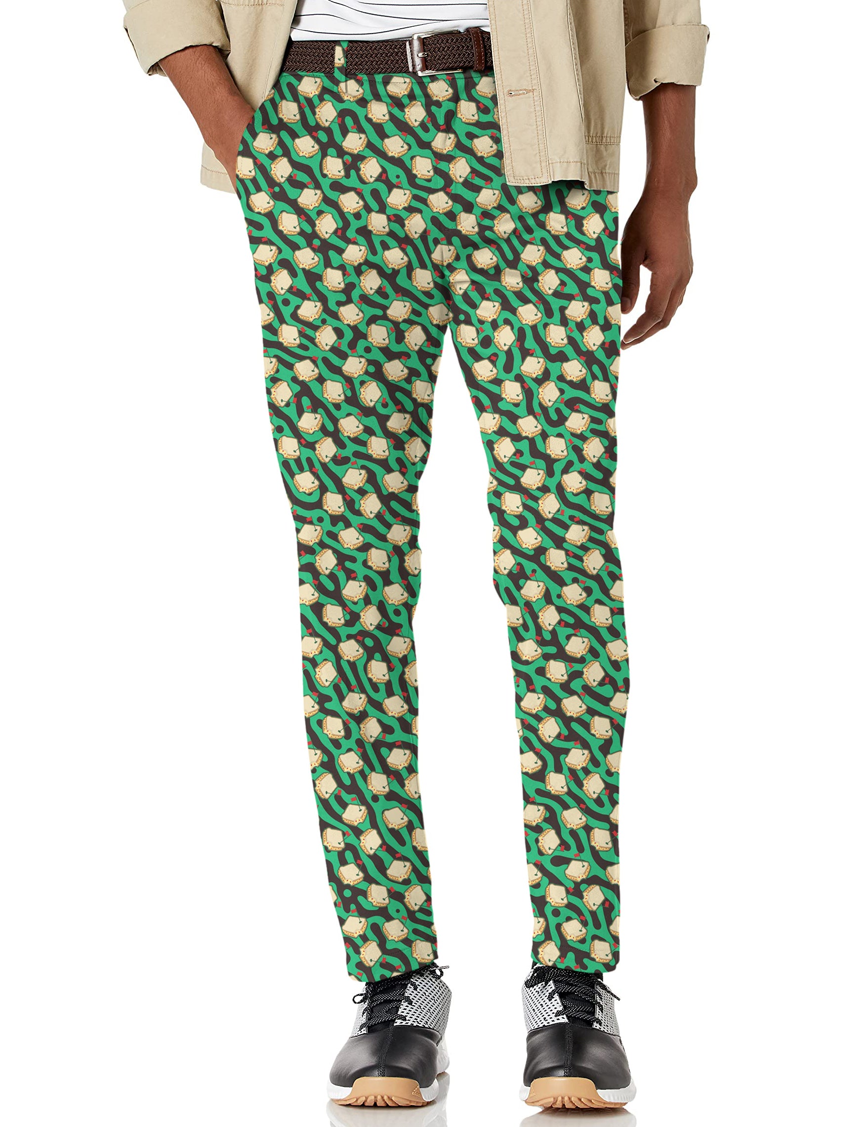 Men's MASTERS GREEN Stretch Golf Pants