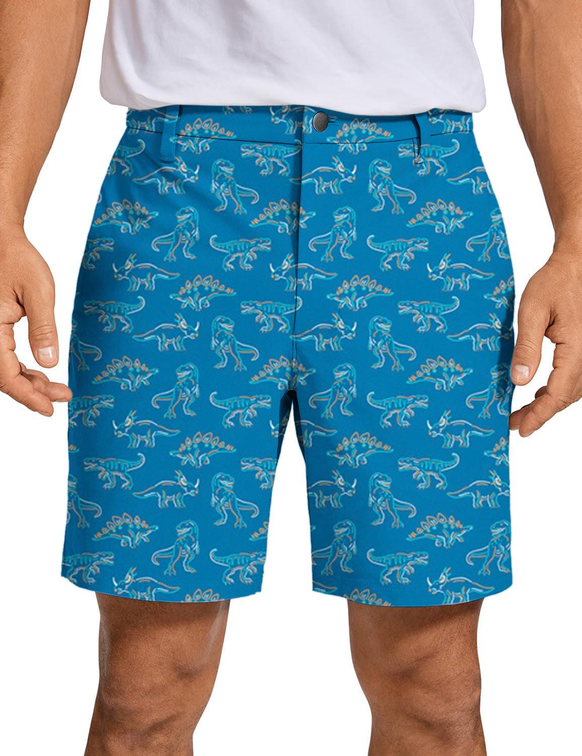 Men Dinos Golf Shorts