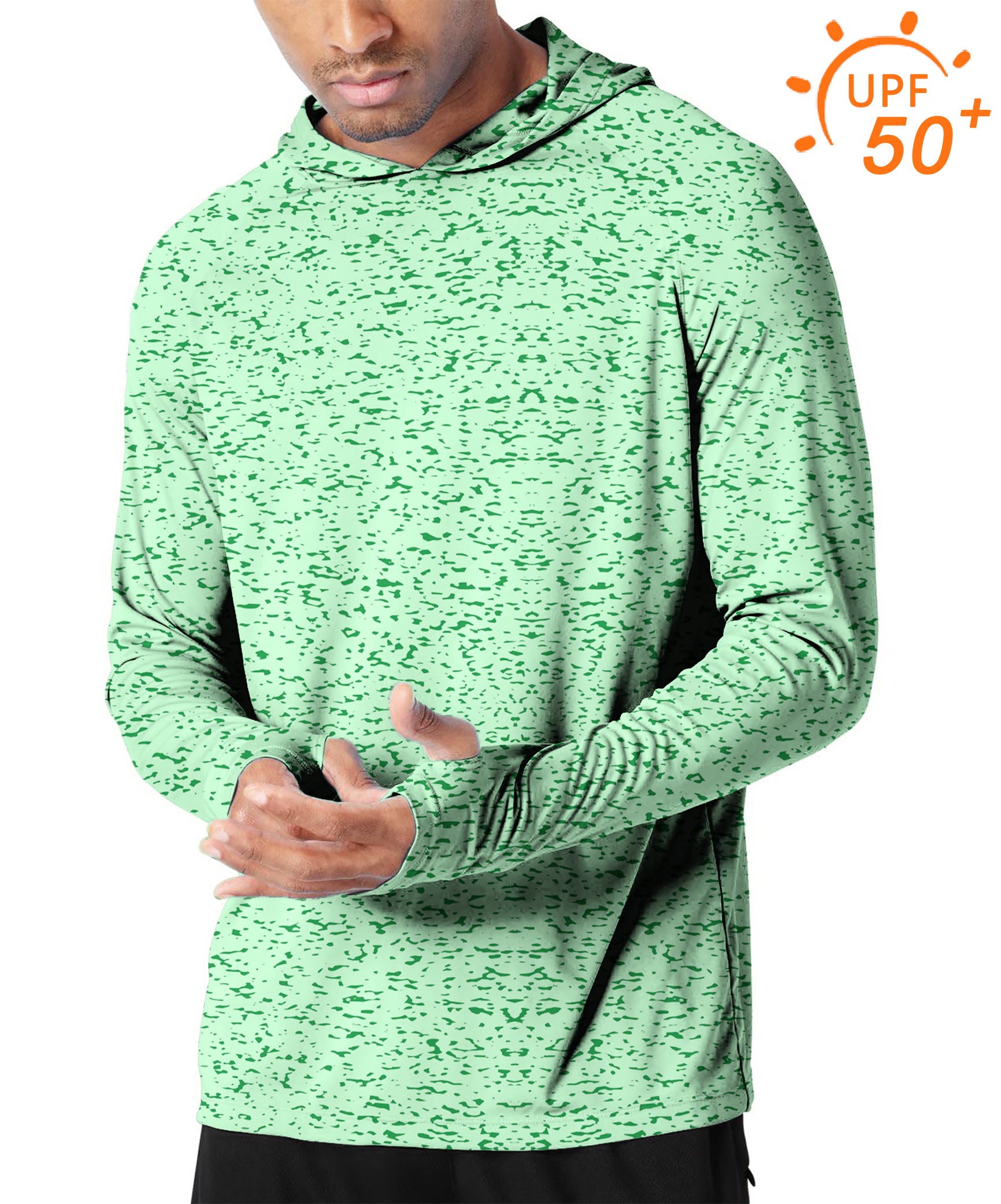 Men's Outdoor Graffiti Greens Golf Sun Protection Slim Fit  hoodies