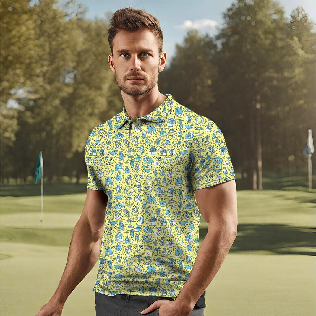 Coastal Caddy Men's golf polo