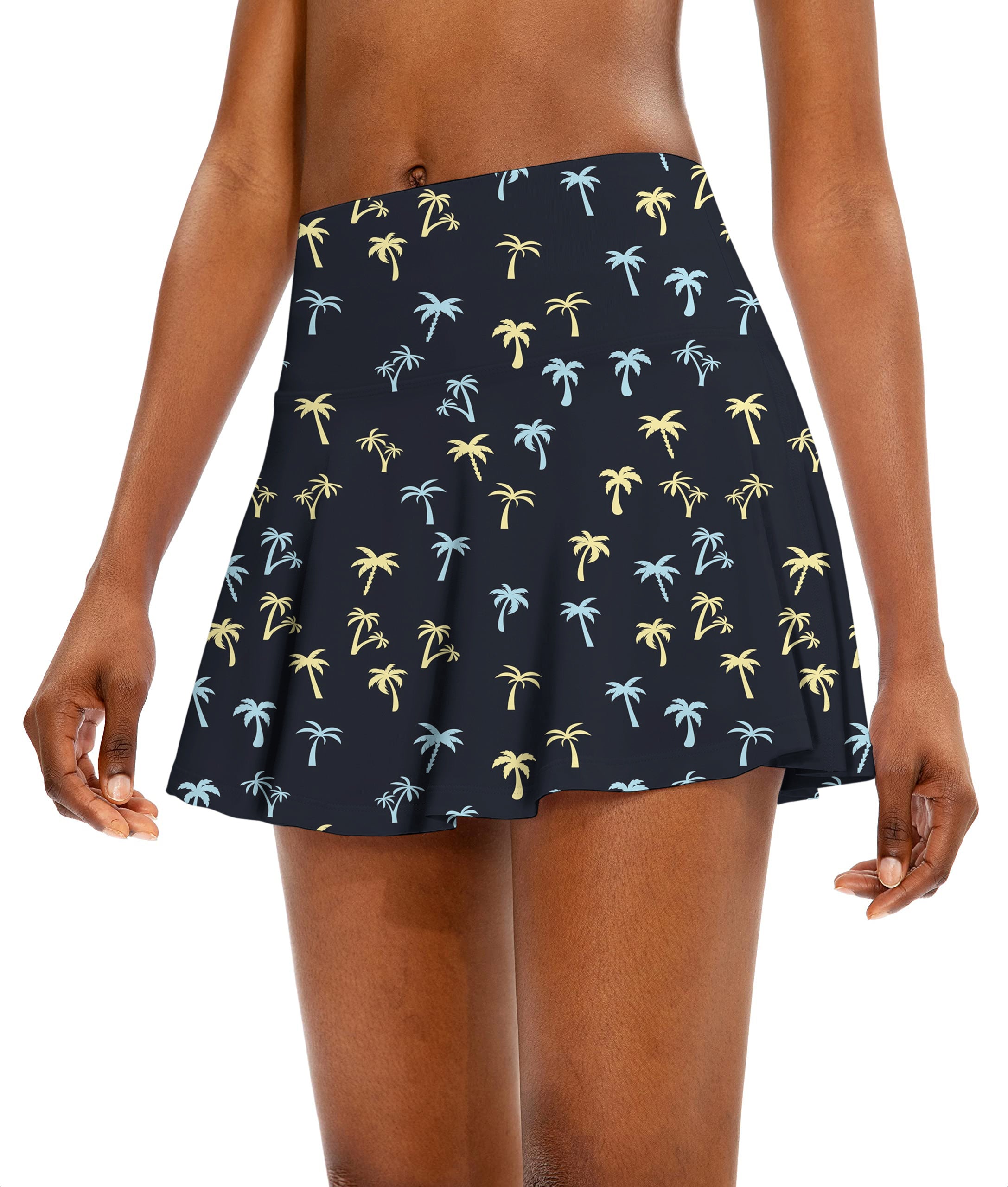 Coconut Palms Women's Athletic Golf Skorts Flared Skirts