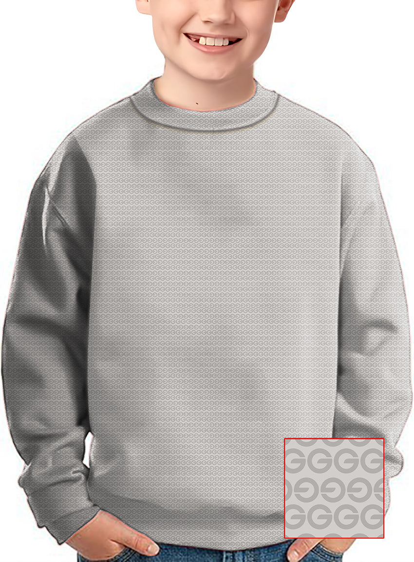 Beige G Crewneck Pullover Kids Ugly Sweater