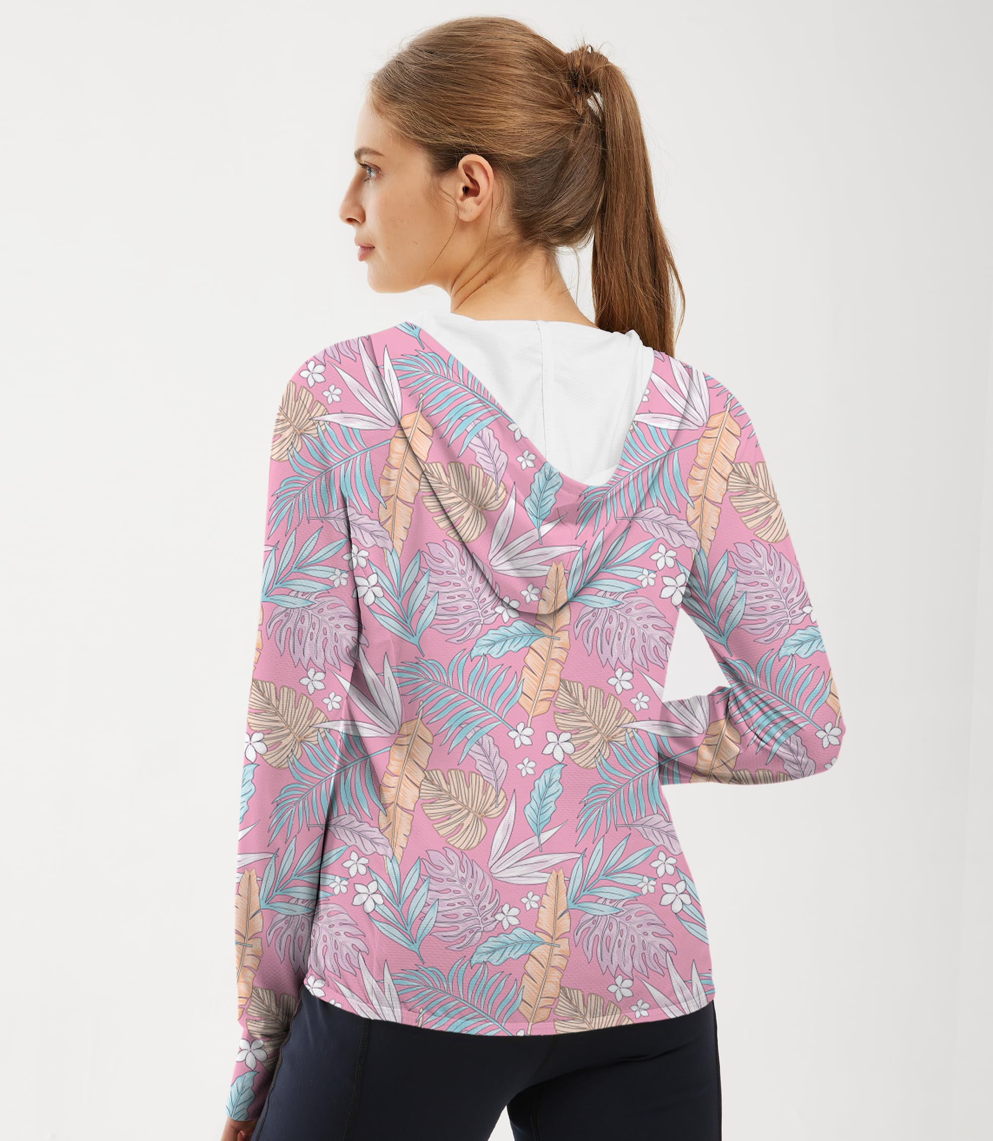 Women's Outdoor Feathered Paradise Golf Sun Protection Slim Fit zip hoodies