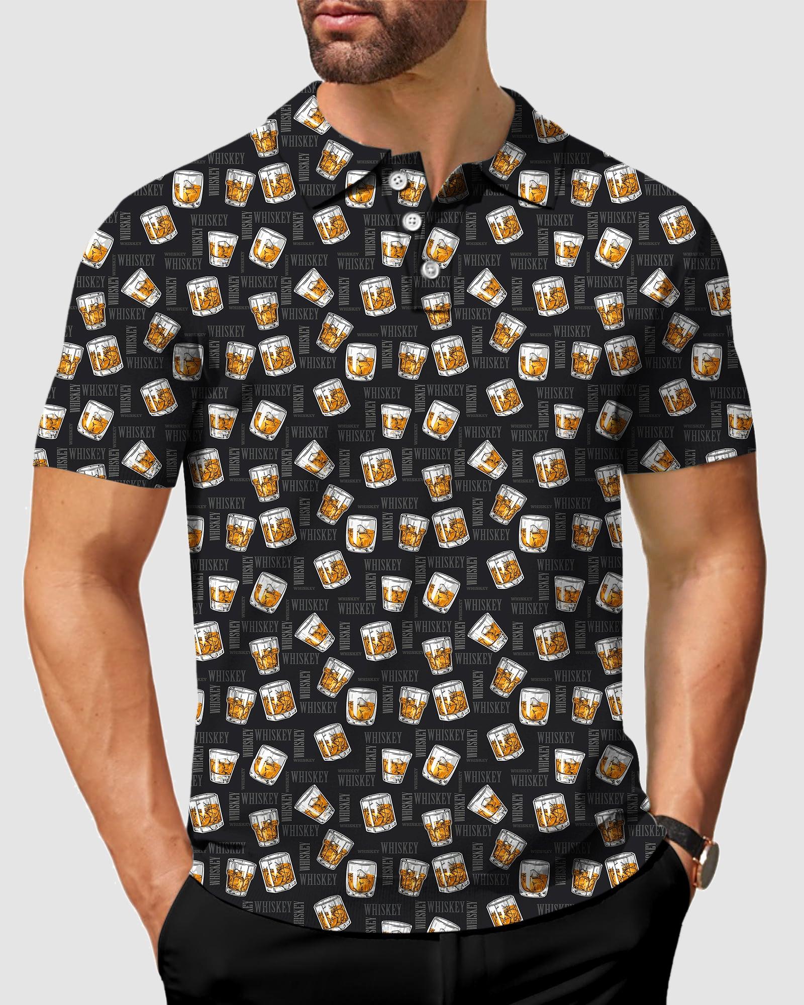 Men Whiskey cigars Golf Party All Bodies Golf Polo