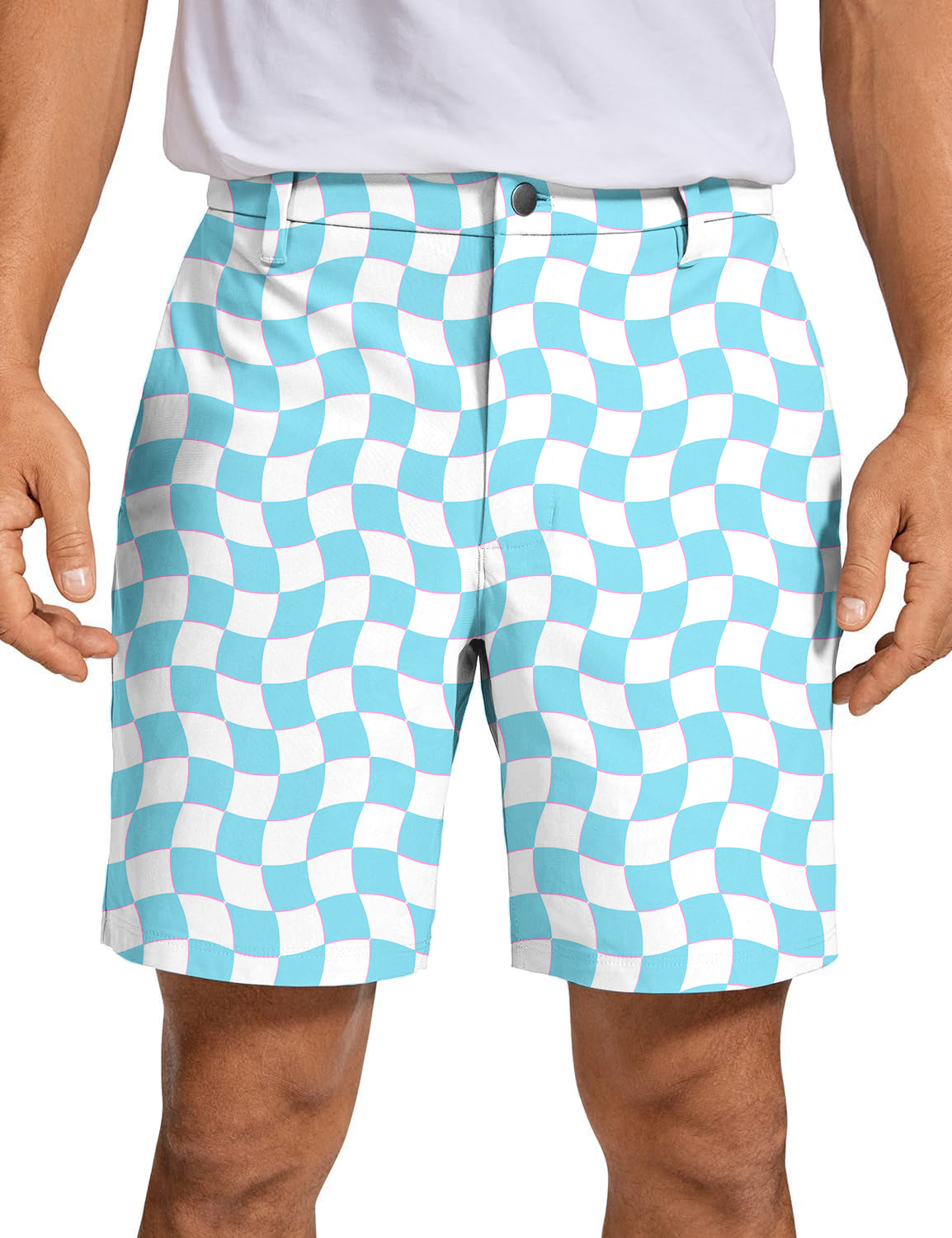 Men's Summer Checkers Golf Shorts