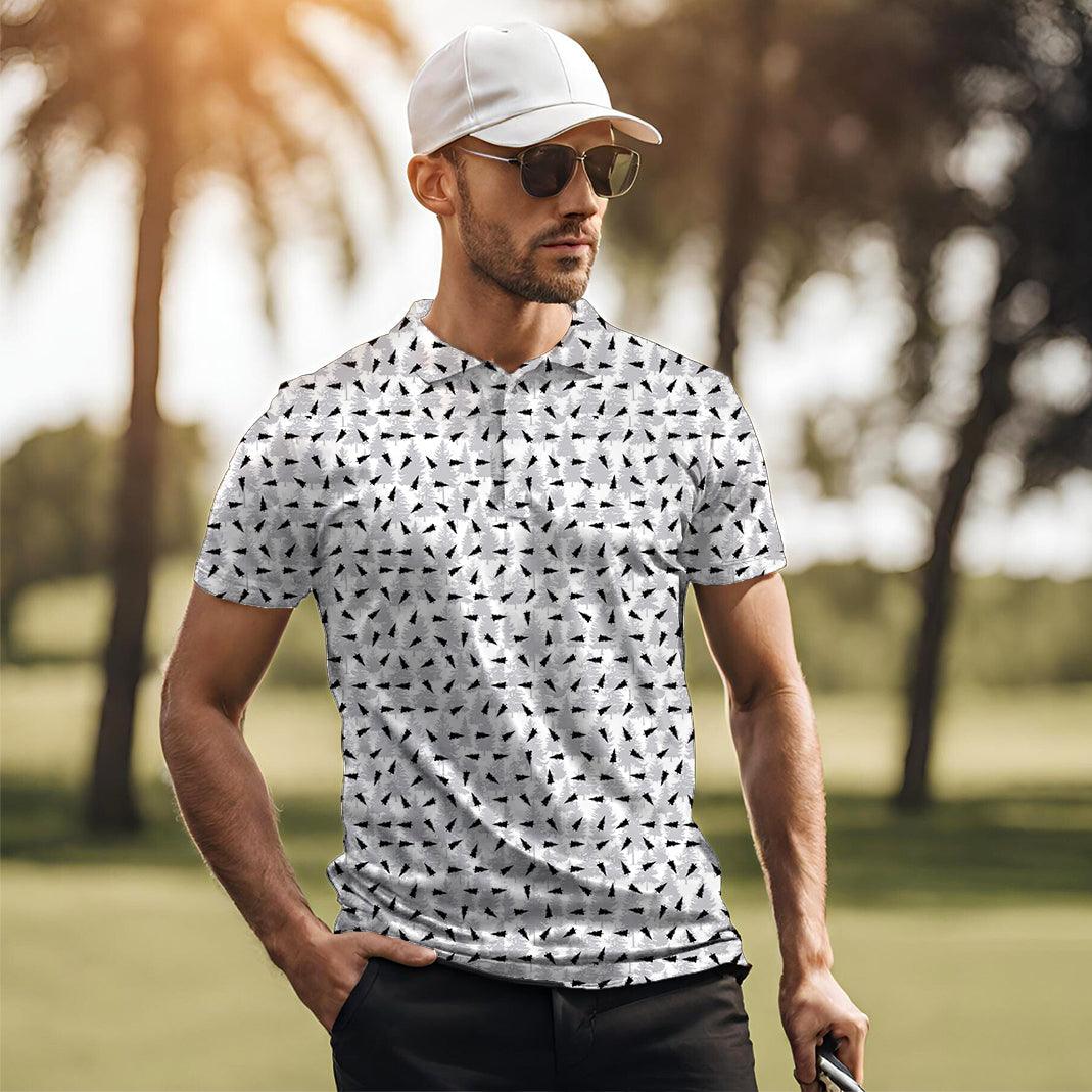 Men's pine golf polo