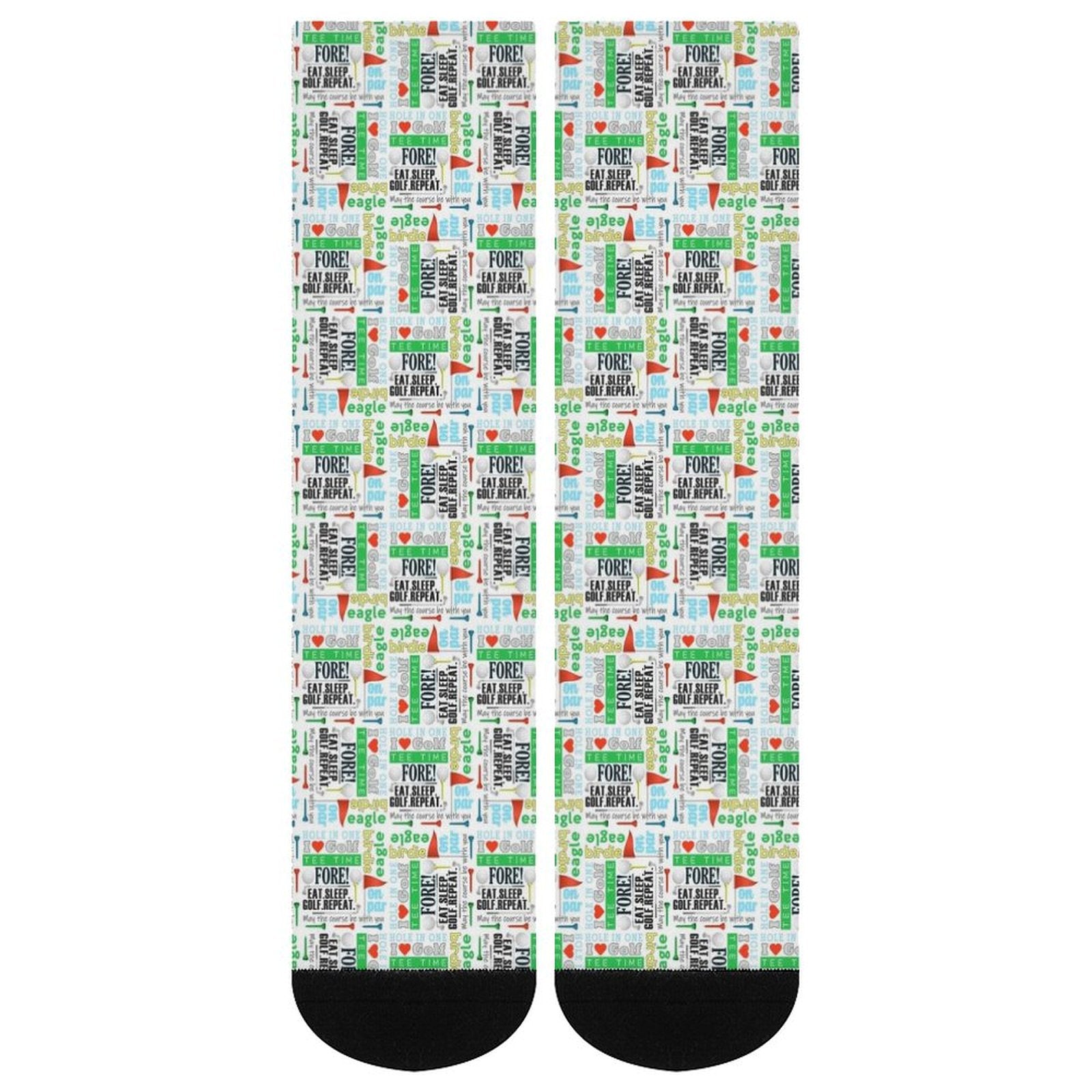 I love golf Prined socks Gifts for Men Women