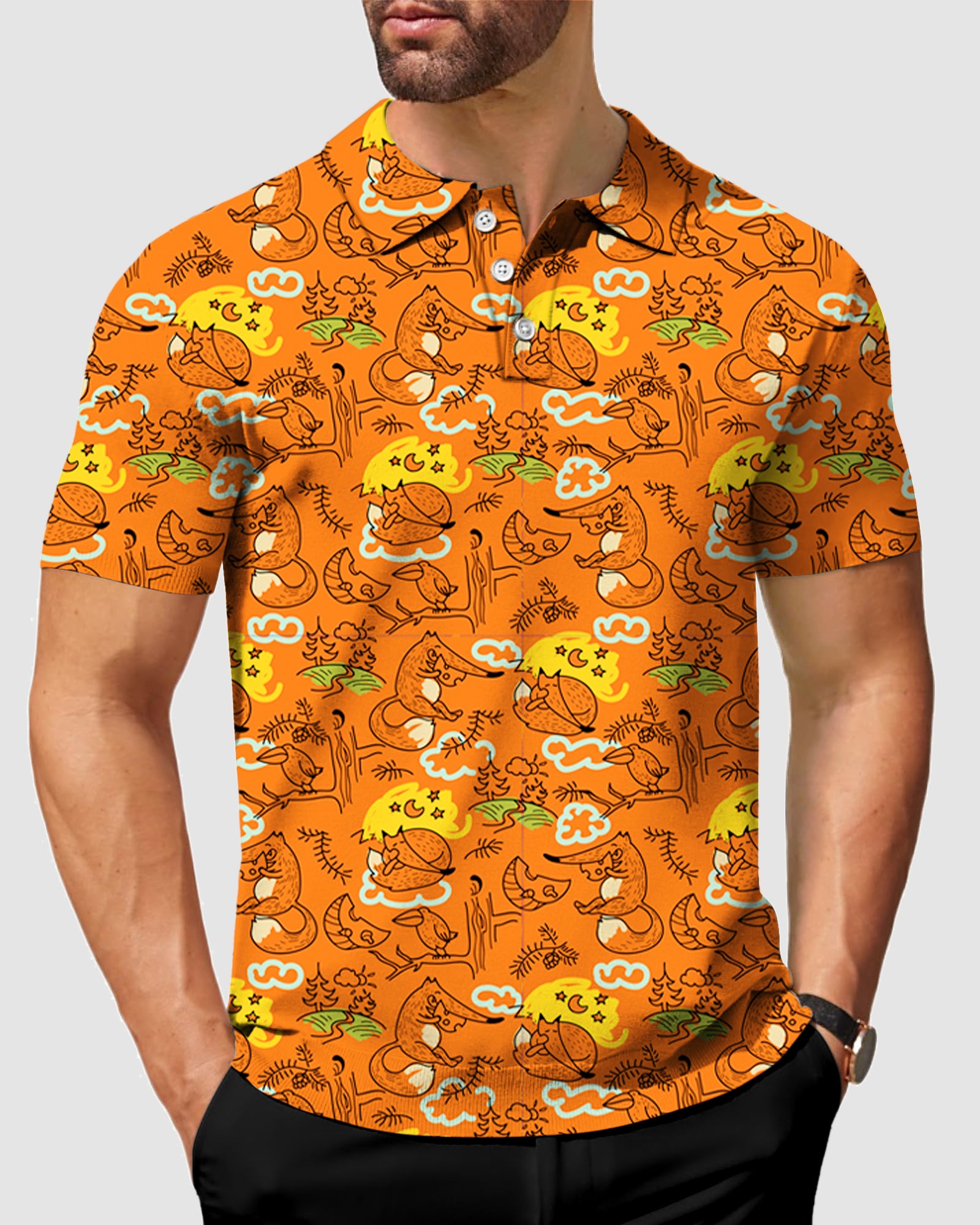 Men's Lazy fox Polo