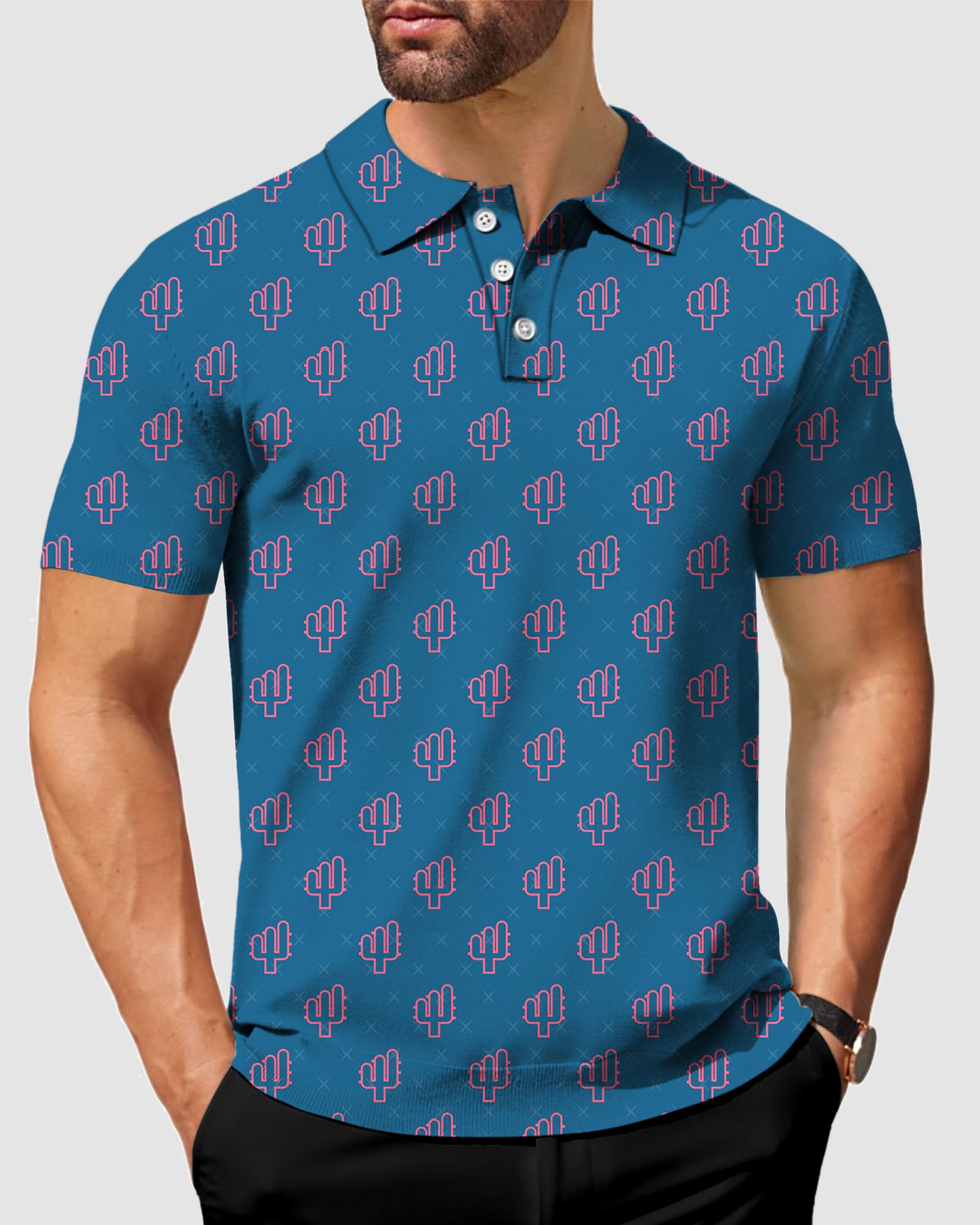 Men's Cool Cactus golf polo